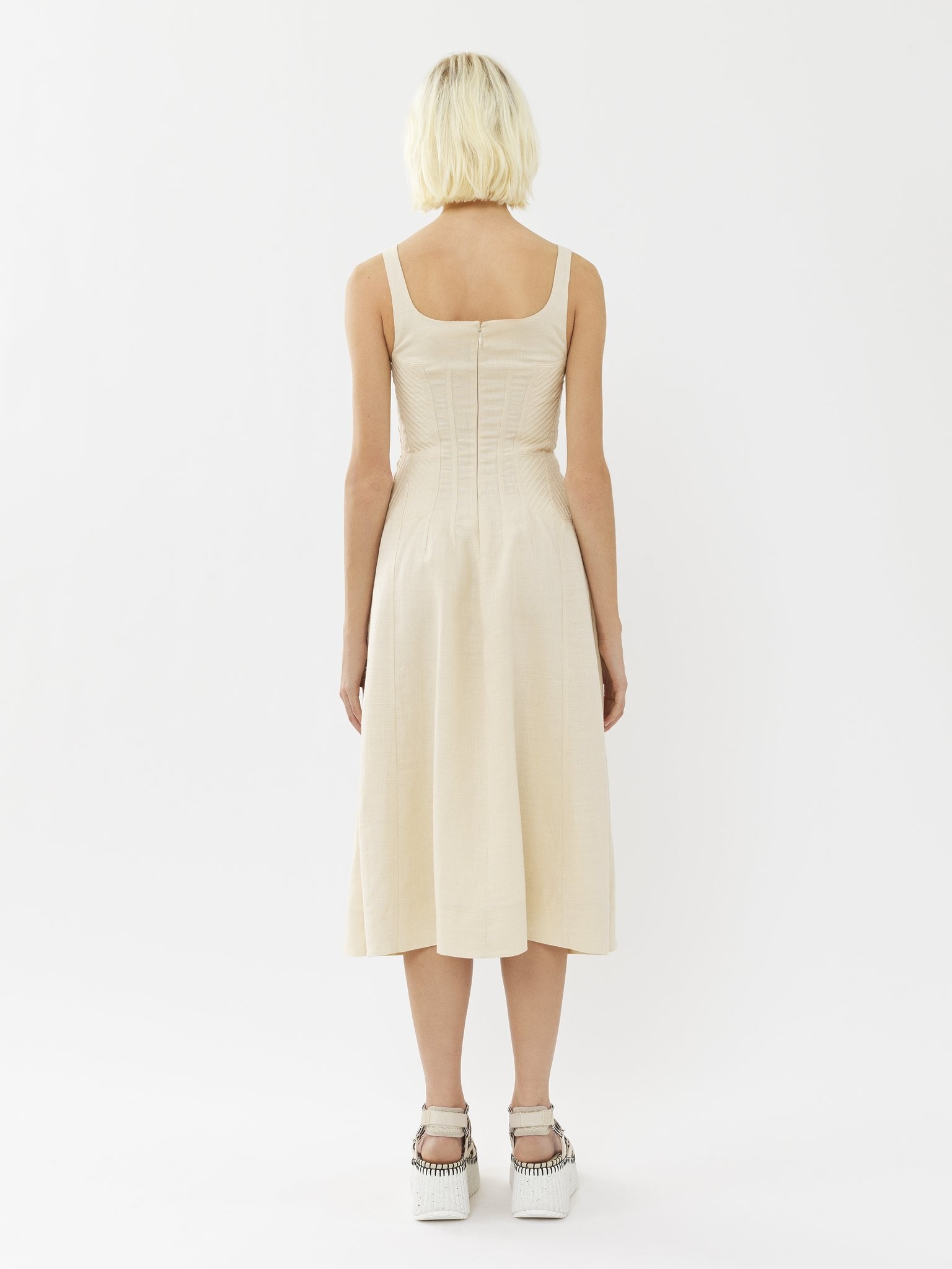 SLEEVELESS MIDI DRESS - 4