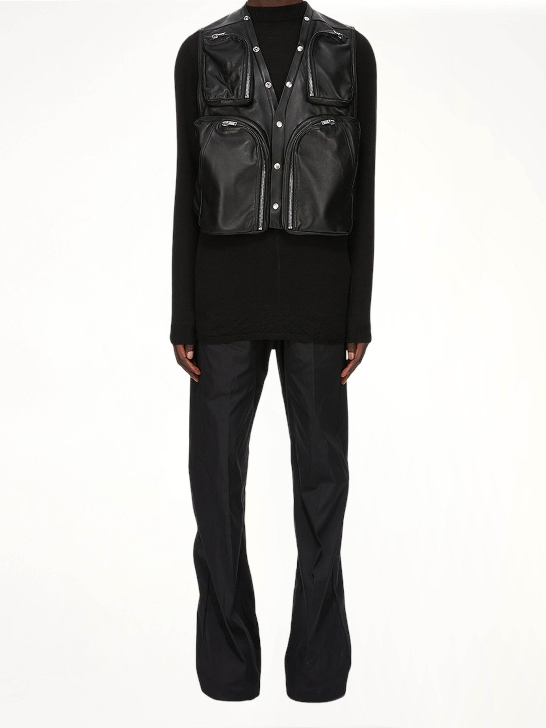 Wide Bela Pants in Black - 4