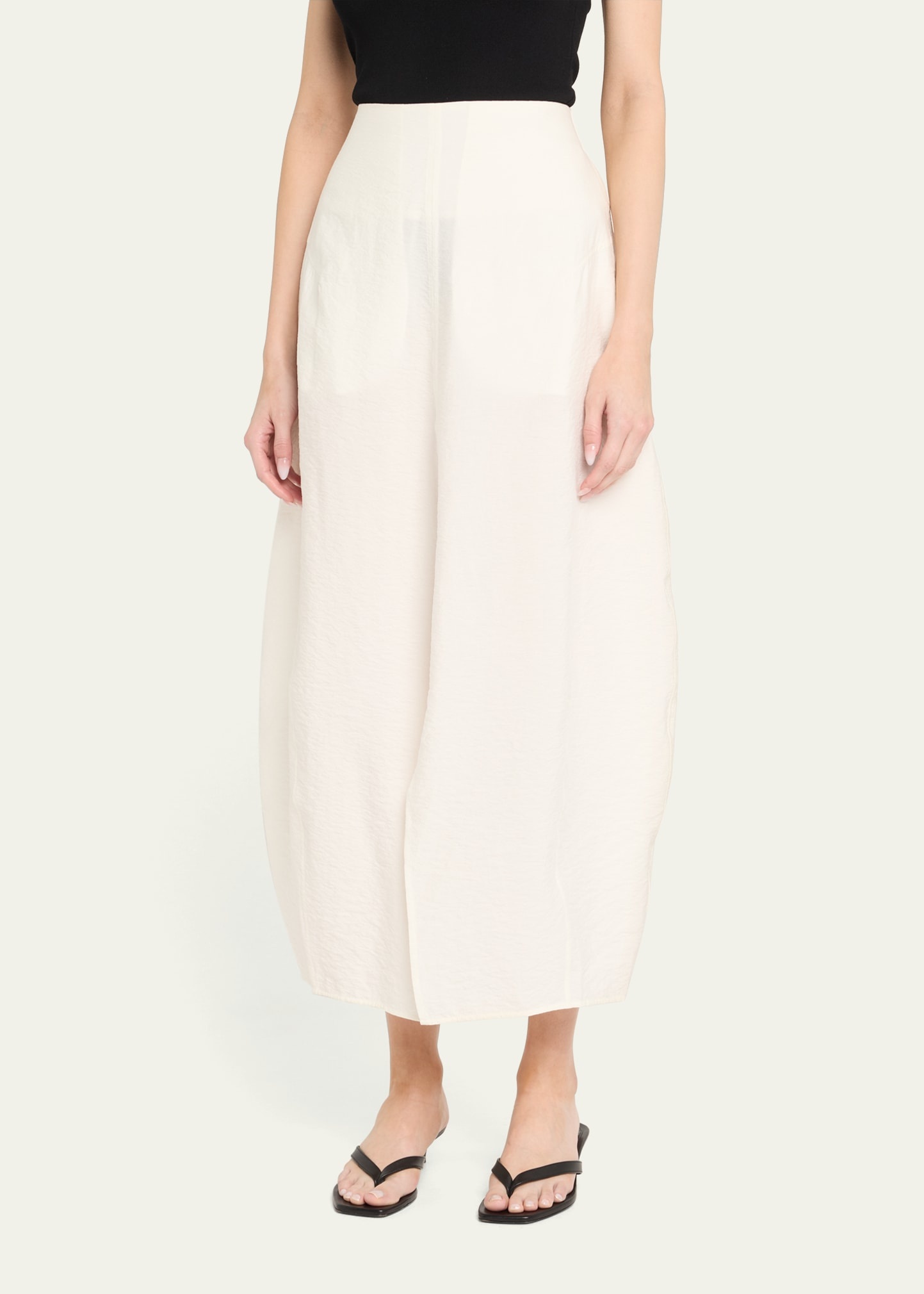 Cotton Voile Ankle Parachute Skirt - 4