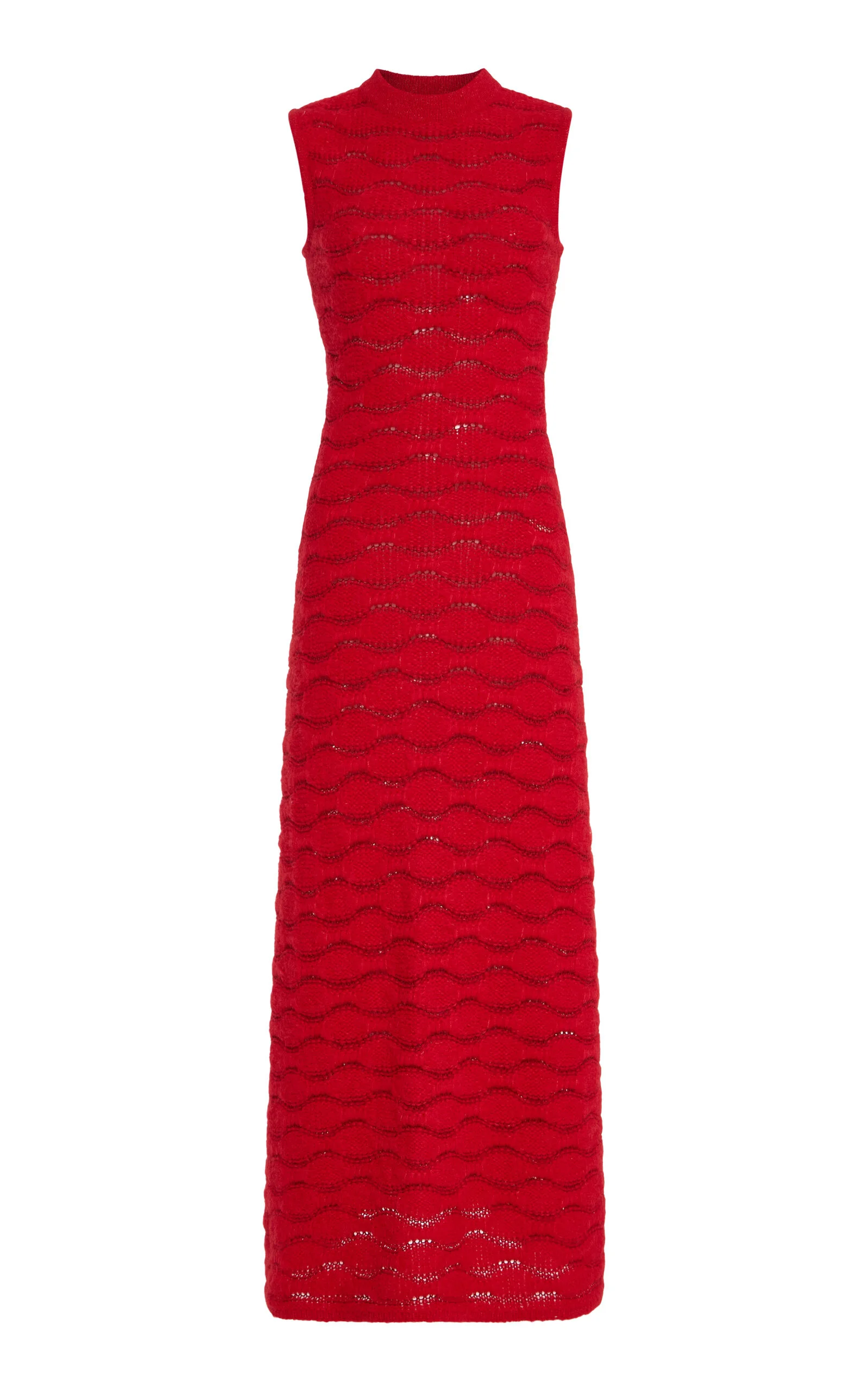 Cona Alpaca-Cotton Maxi Dress red - 1
