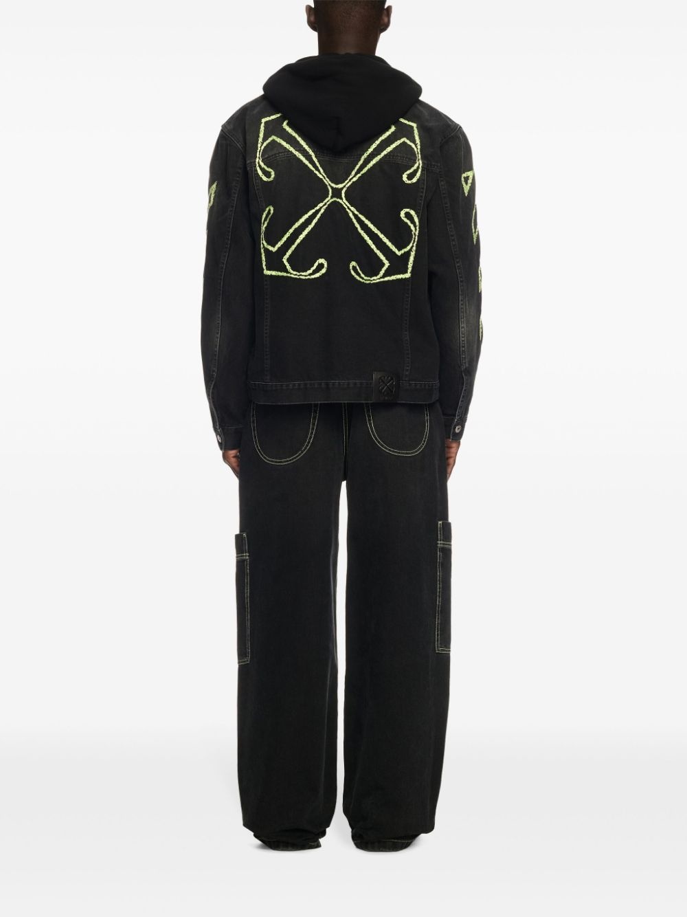 Off White Men Irregular Cargo Jeans - 5