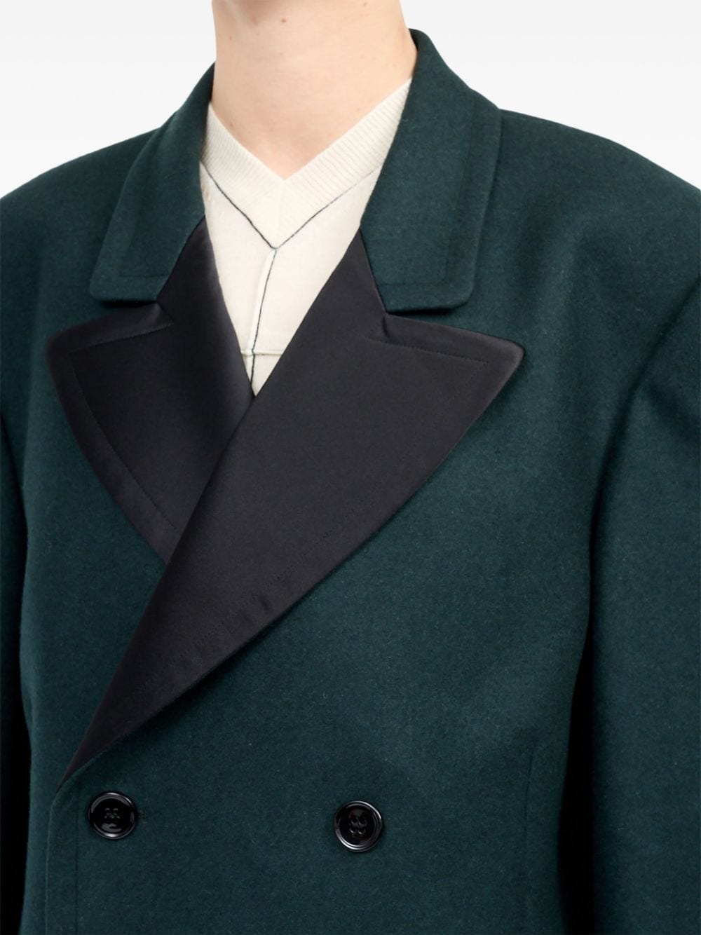 double-breasted over-sized blazer - 7