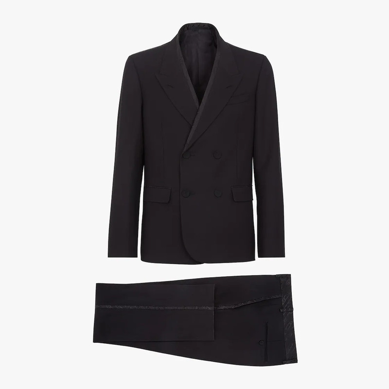 Black wool suit 1