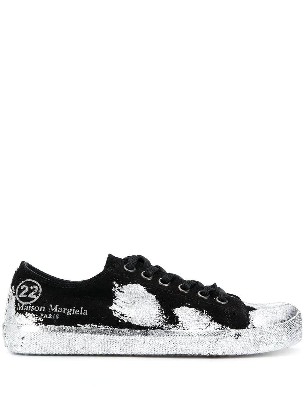 Tabi paint-effect sneakers - 1