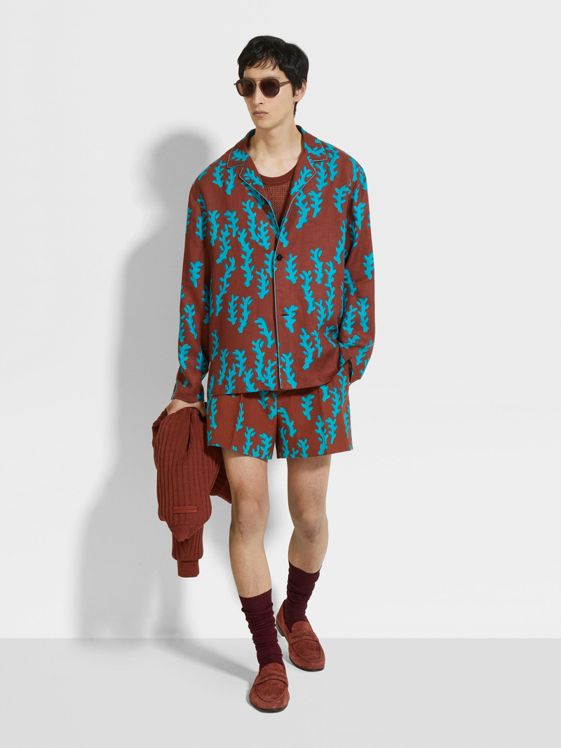 ZEGNA RED LINEN SHIRT outlook