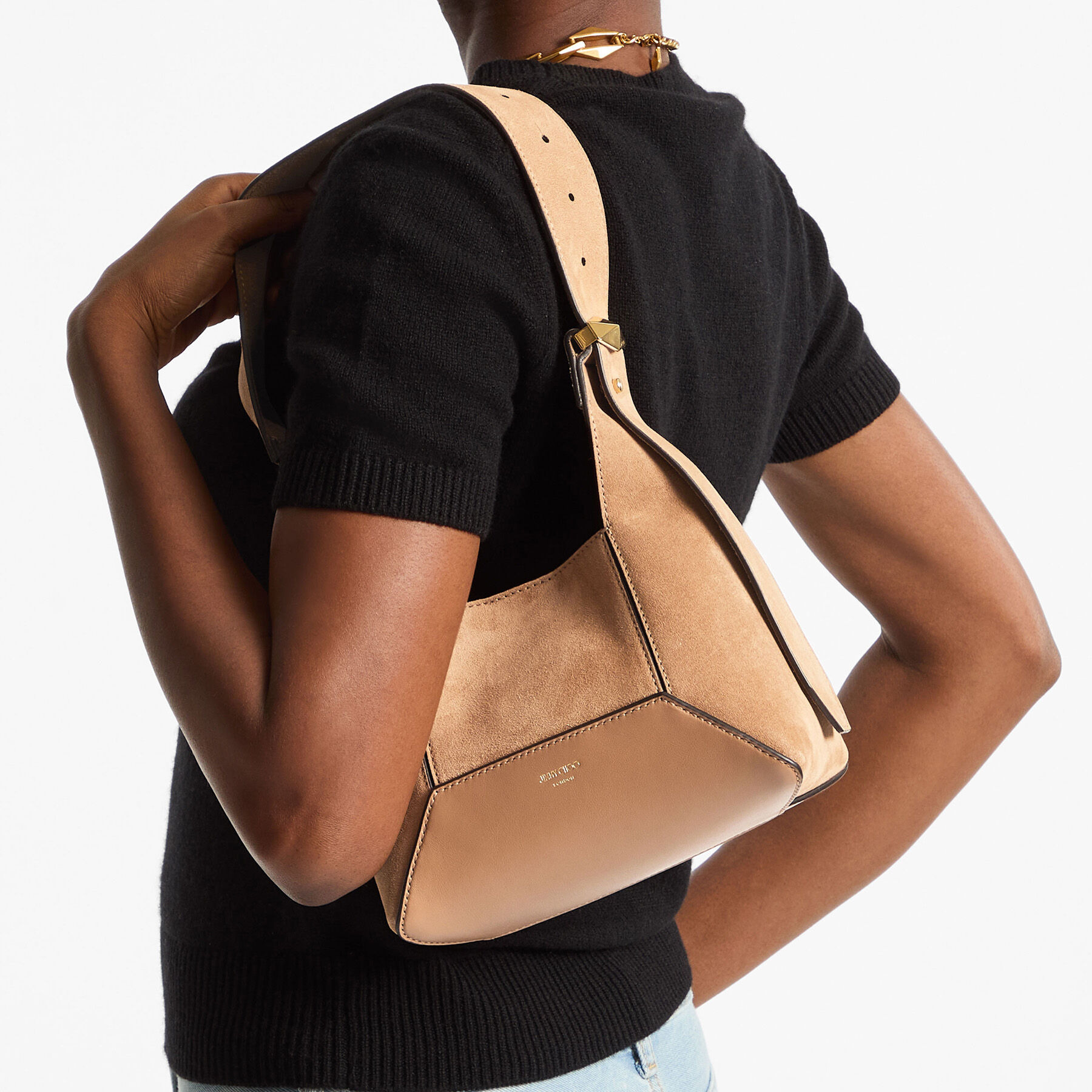 Diamond Hobo S
Toffee Suede Shoulder Bag - 2