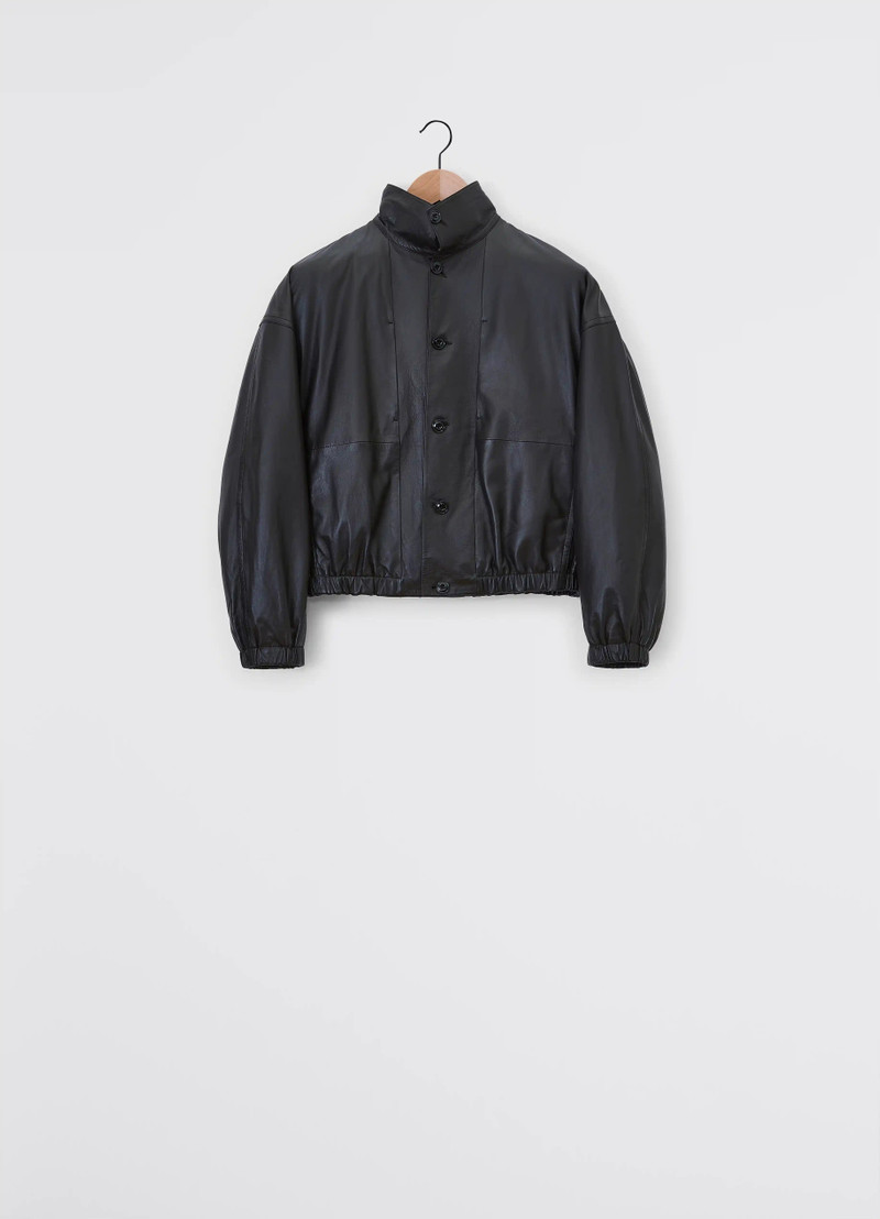 Lemaire STAND COLLAR LEATHER BLOUSON | REVERSIBLE