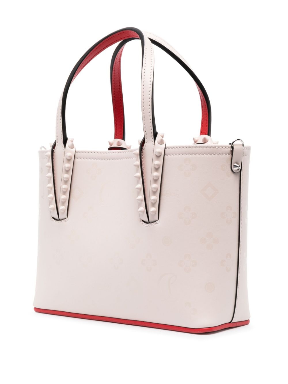 mini Cabata E/W leather tote bag - 3