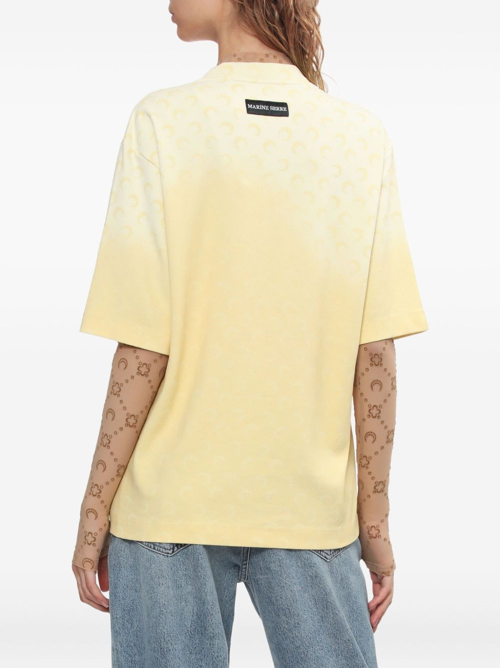 moon-print T-shirt - 4