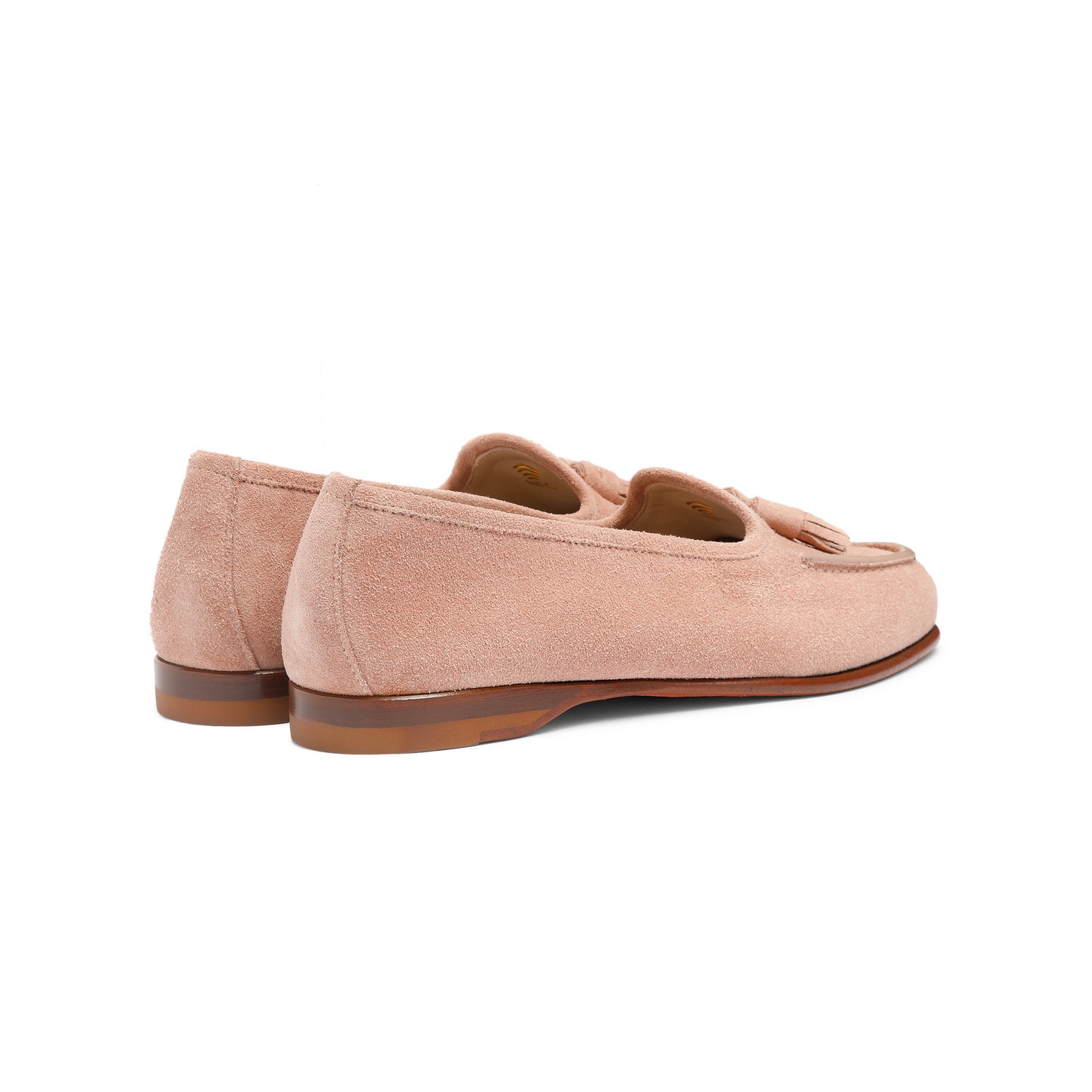 Women's pink suede Andrea tassel loafer - 4