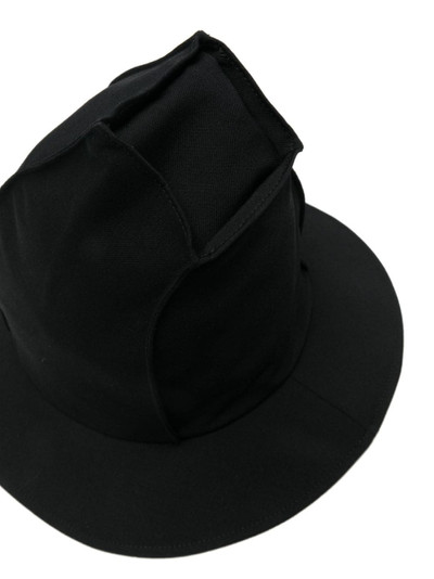 Yohji Yamamoto asymmetric hat outlook