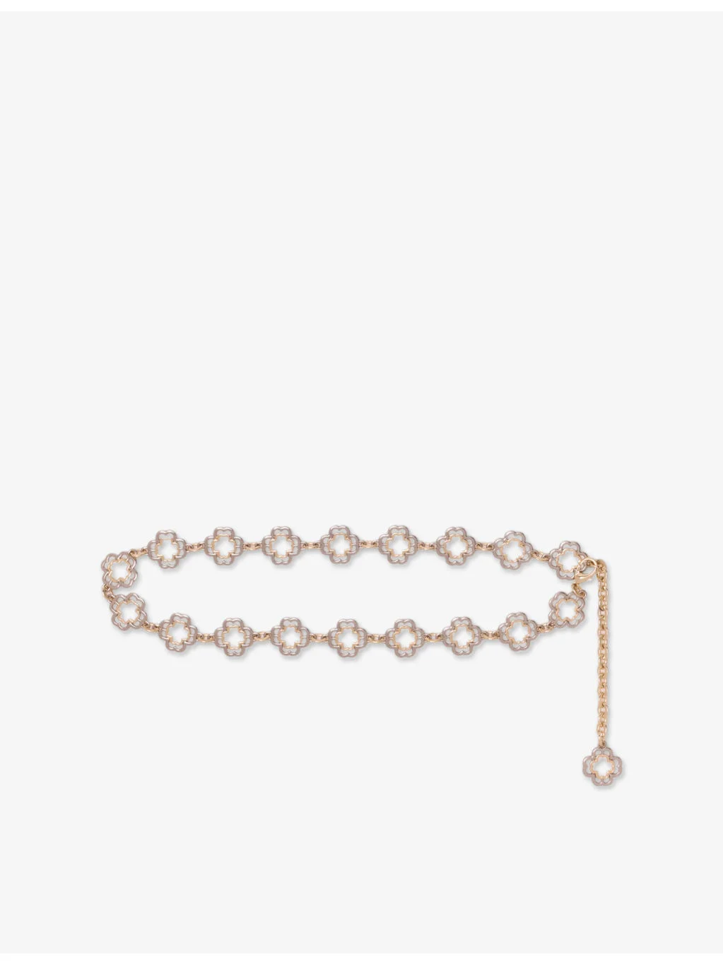Two-Tone Clover Chain Belt - 1