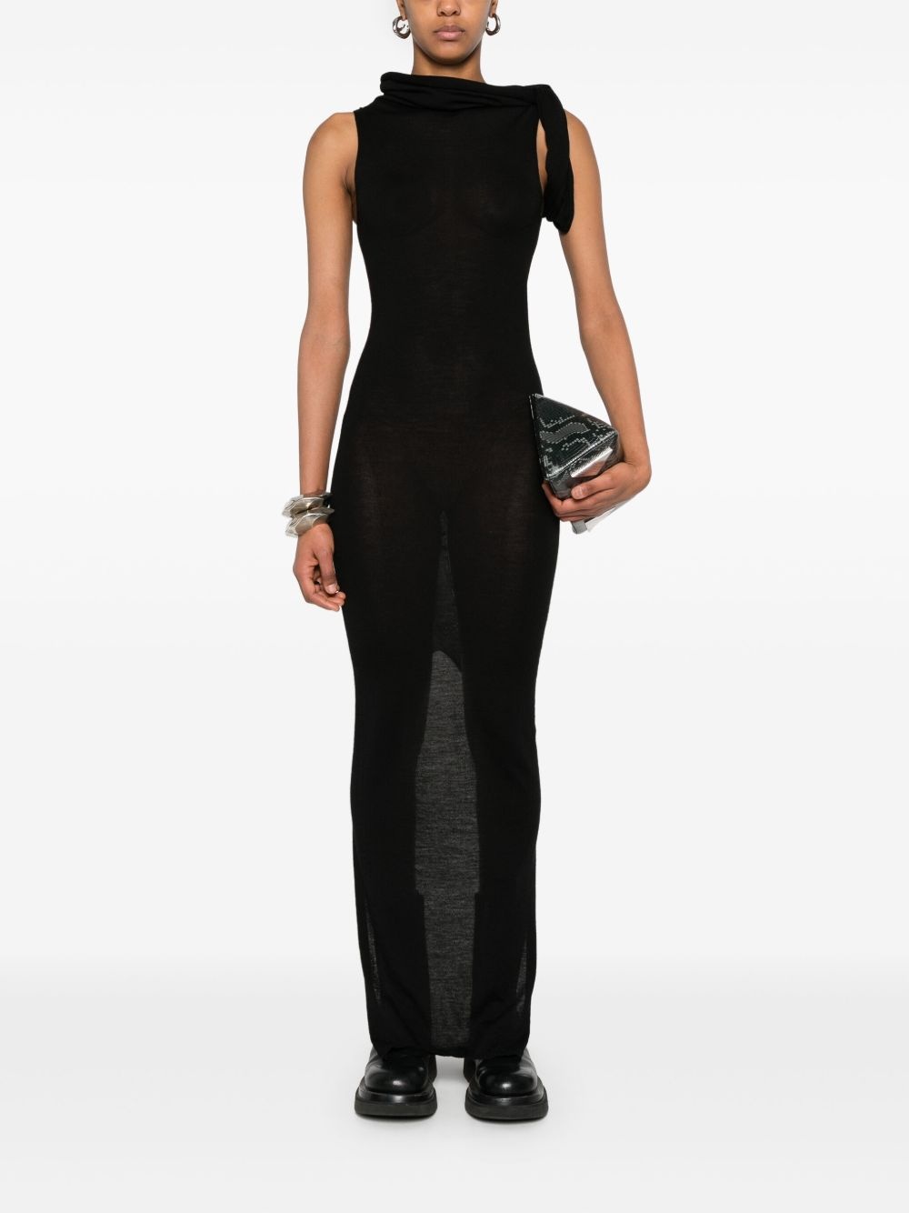 banded maxi dress - 2