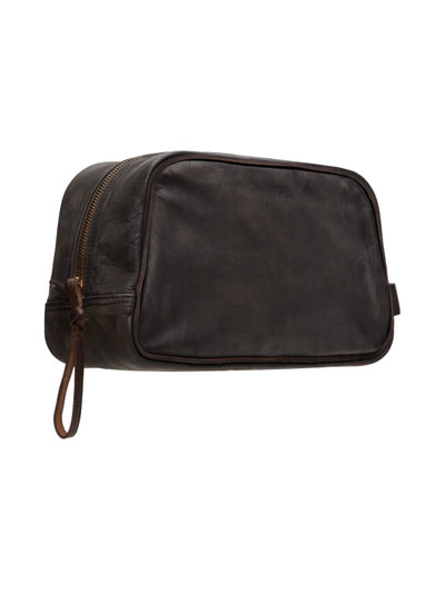 RRL by Ralph Lauren Brown Leather Travel Pouch outlook