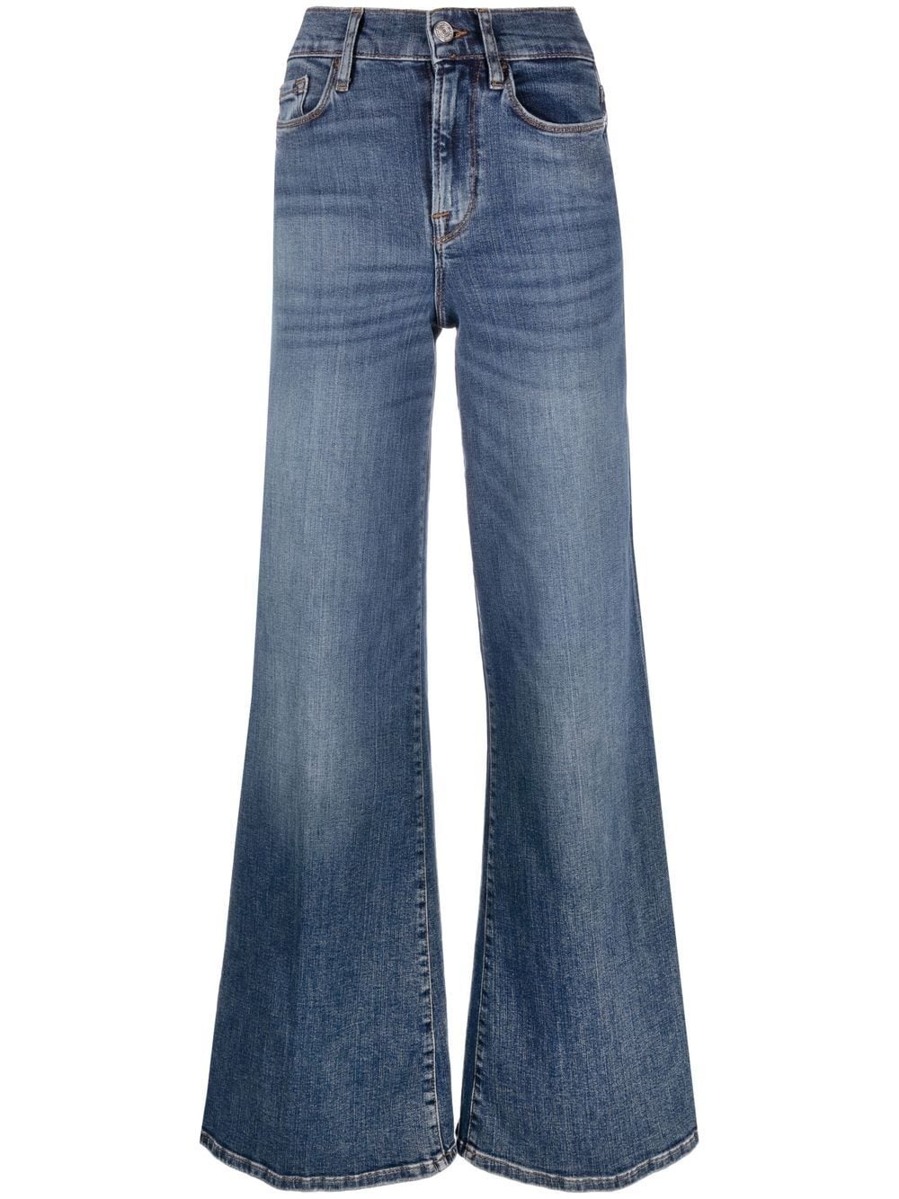 high-rise flared jeans - 1