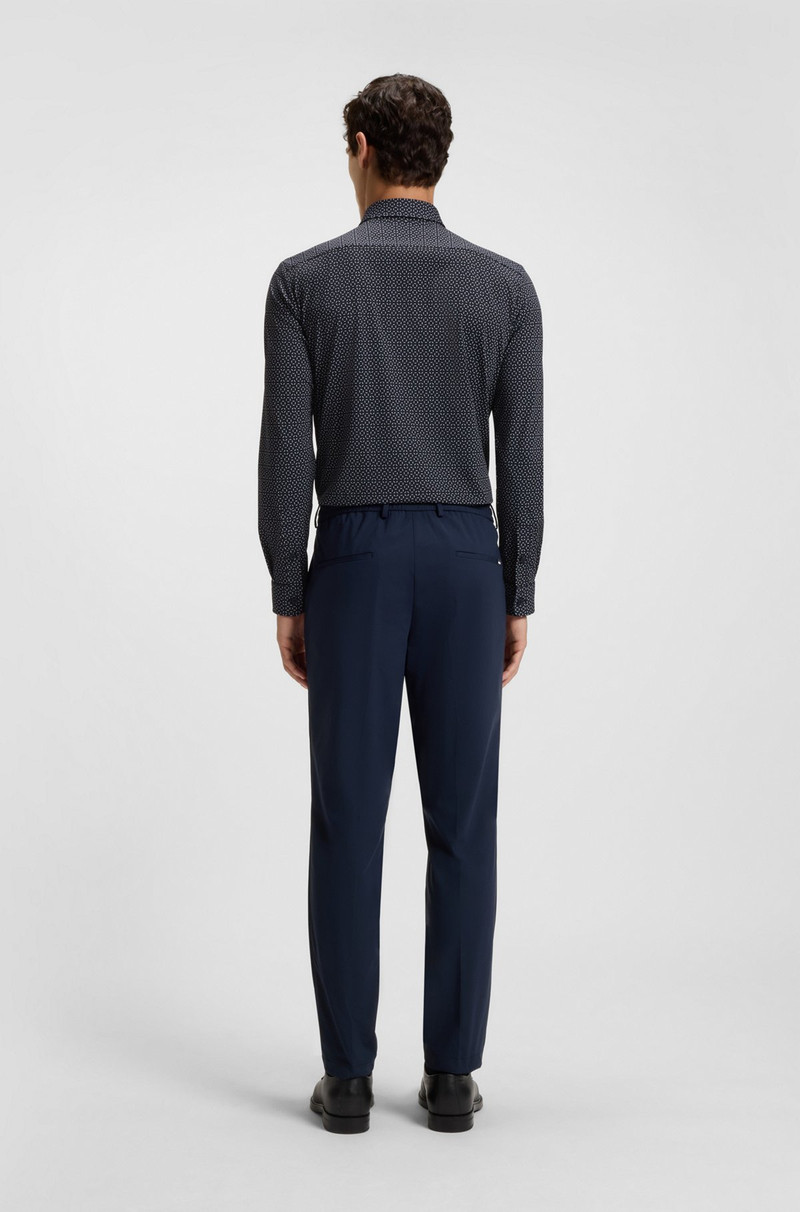PRINTED SLIM-FIT SHIRT IN ITALIAN PERFORMANCE-STRETCH JERSEY 5