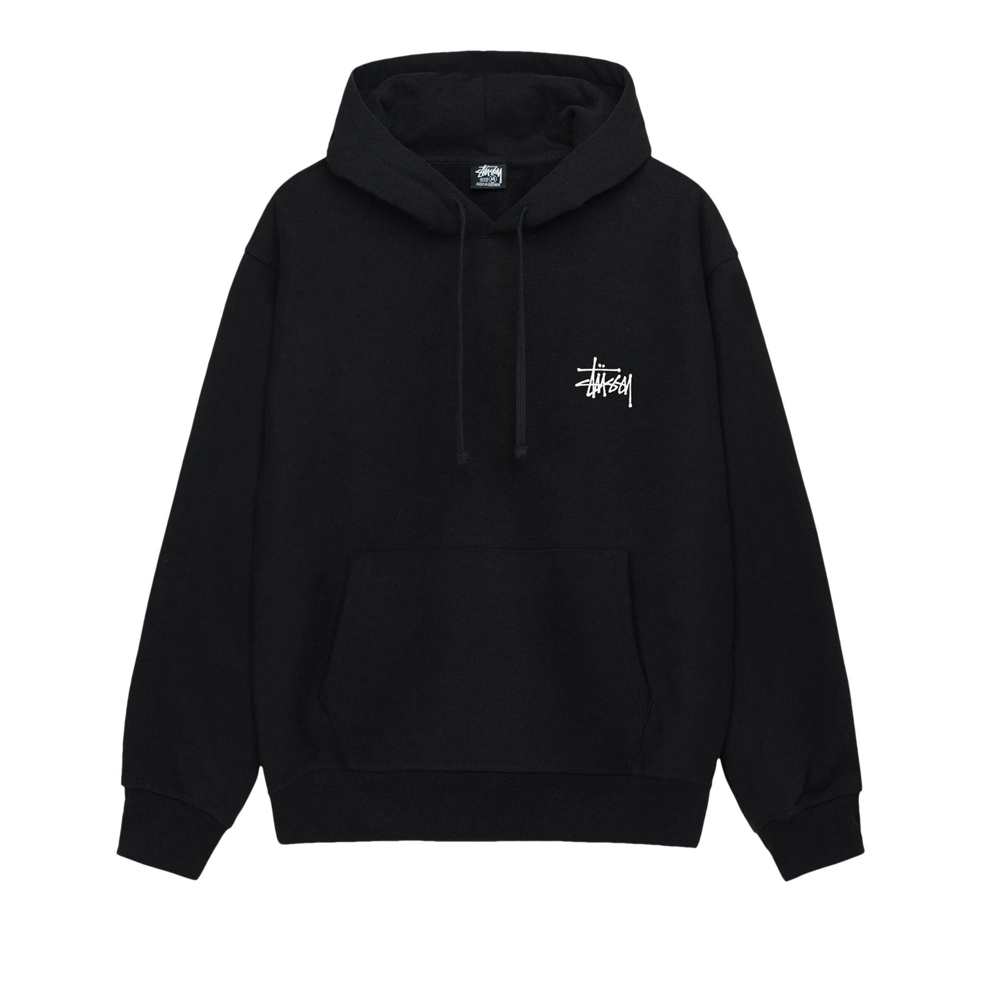 Stussy Basic Hoodie 'Black' - 1