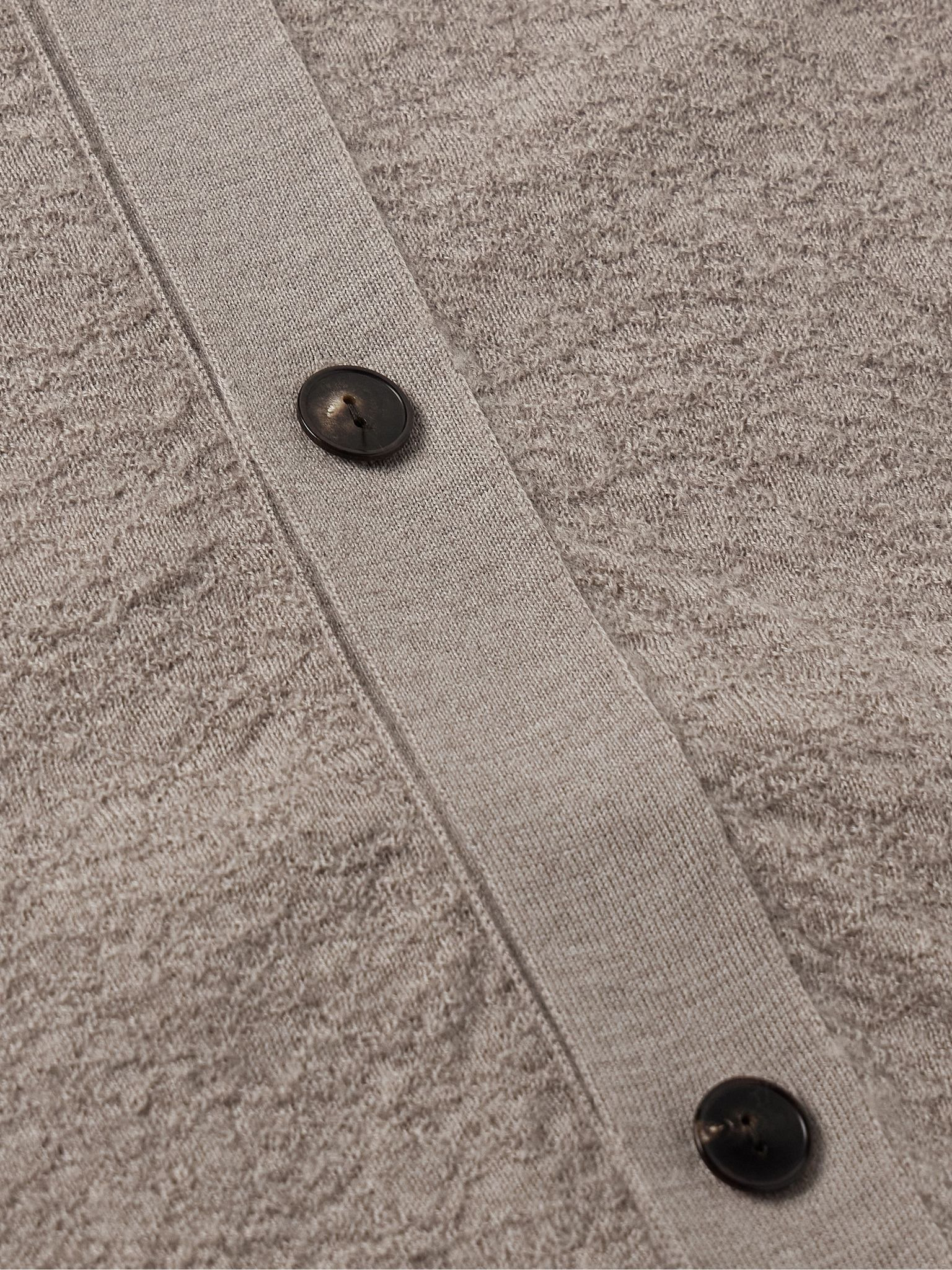 Raimo Cashmere Cardigan Beige - 4