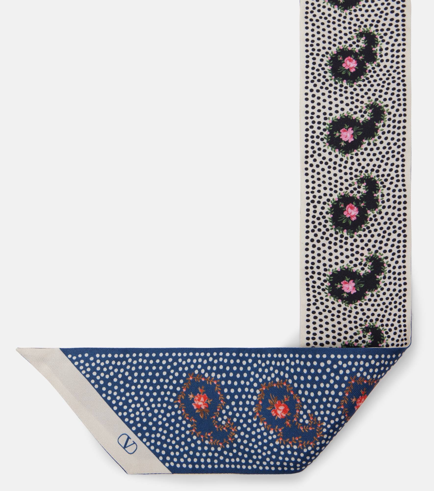 Escape printed silk twill scarf - 5