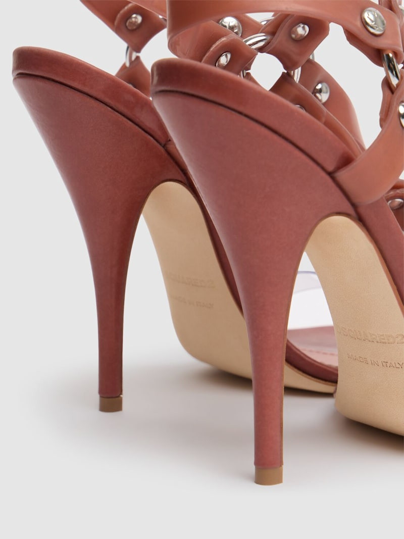 120mm Bondage latex sandals 4