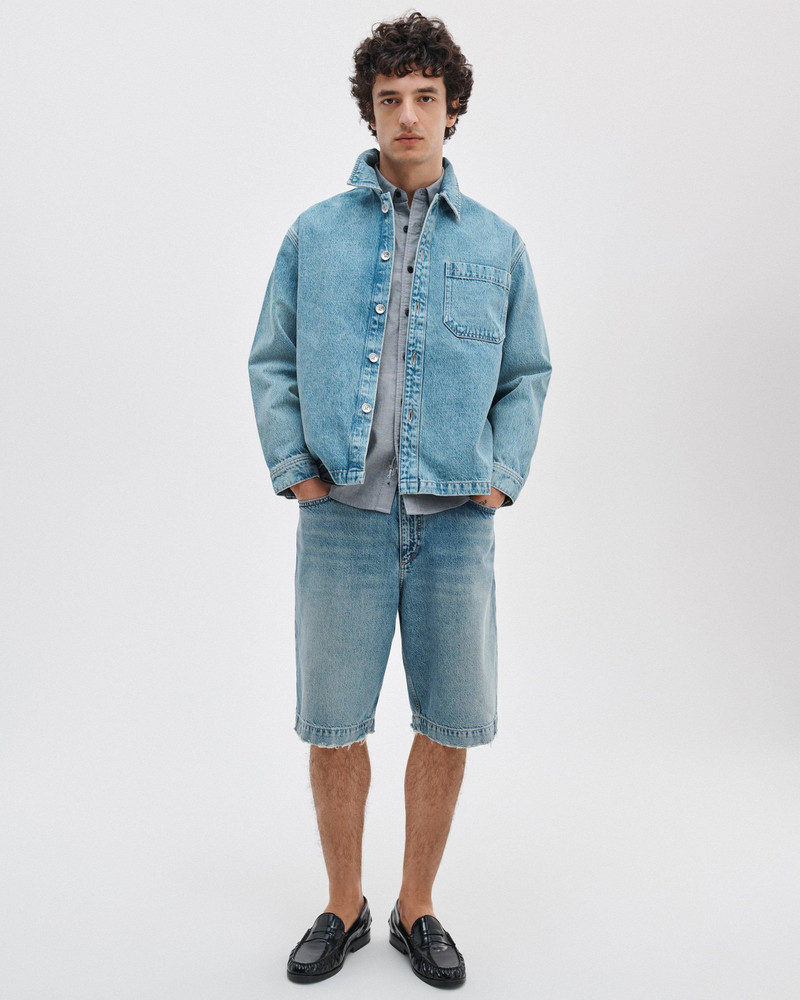 rag & bone Astor Denim Overshirt Authentic Rigid Denim outlook