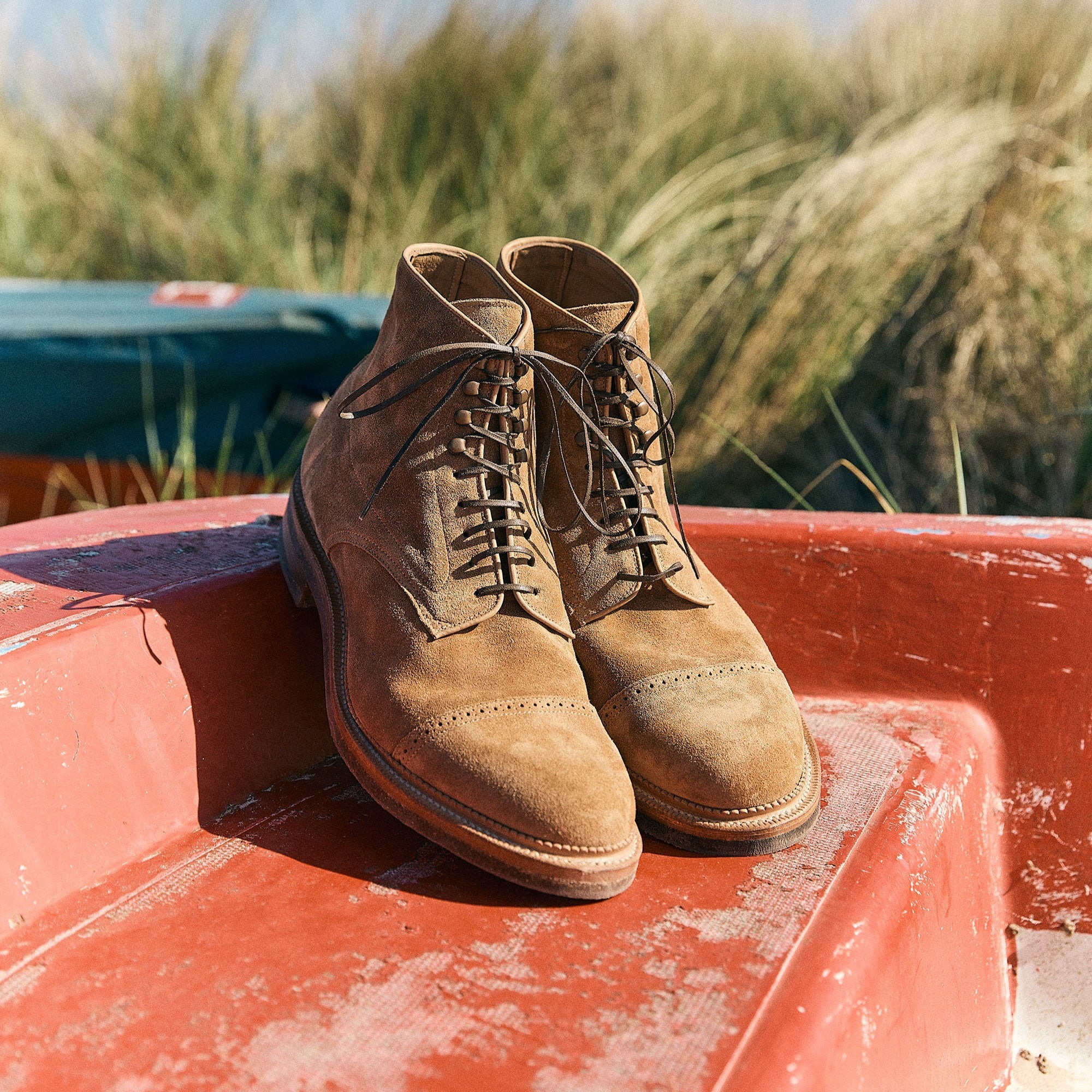 Navvy™ - Peanut Papillon Calf Suede - 8