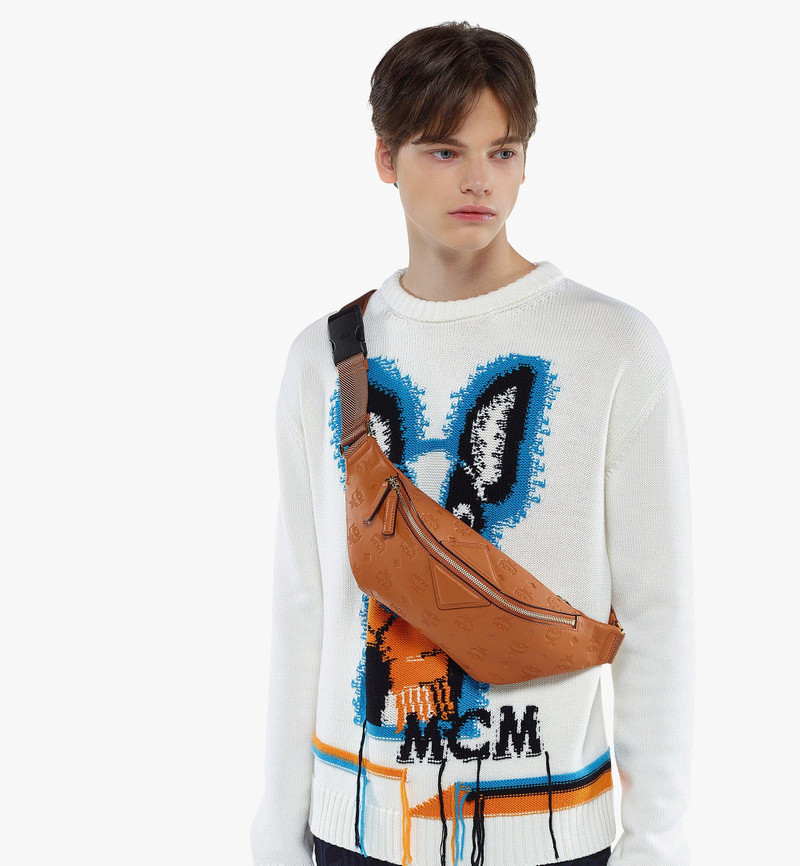 Fursten Belt Bag in Embossed Monogram Leather 5