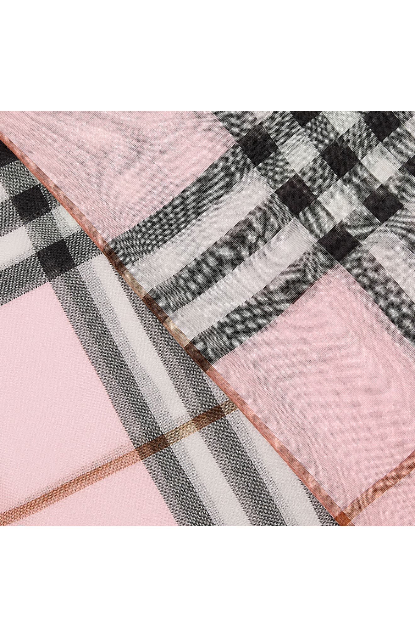 Giant Check Wool & Silk Scarf - 4