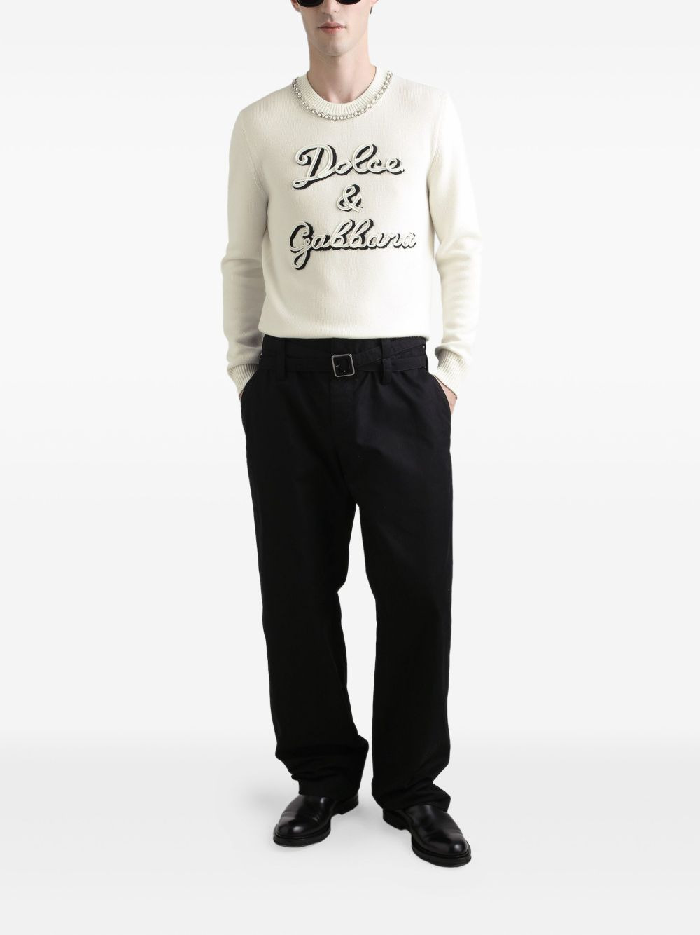 embellished logo sweater - 2