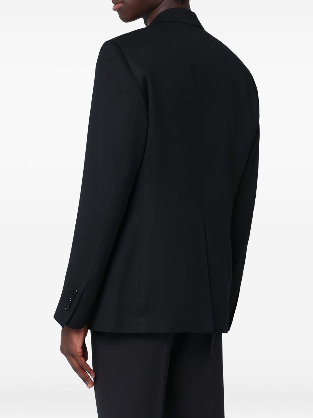 single-breasted single-button blazer - 4