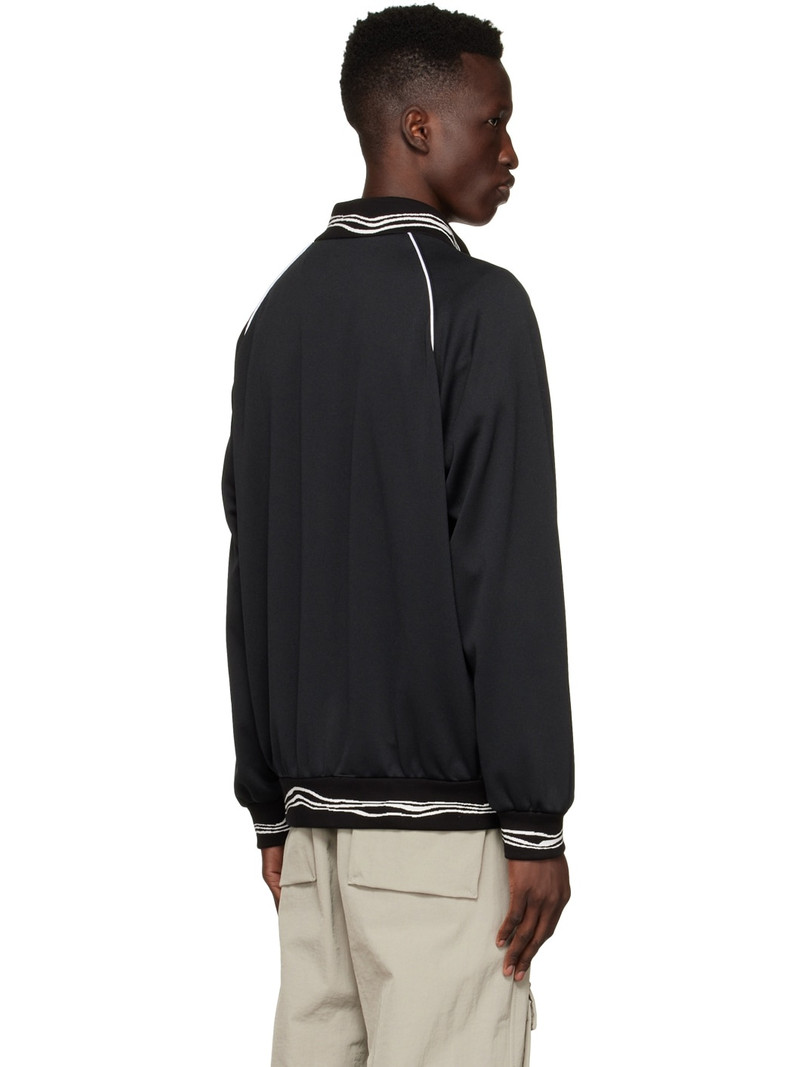 Black Polyester Bomber Jacket 3