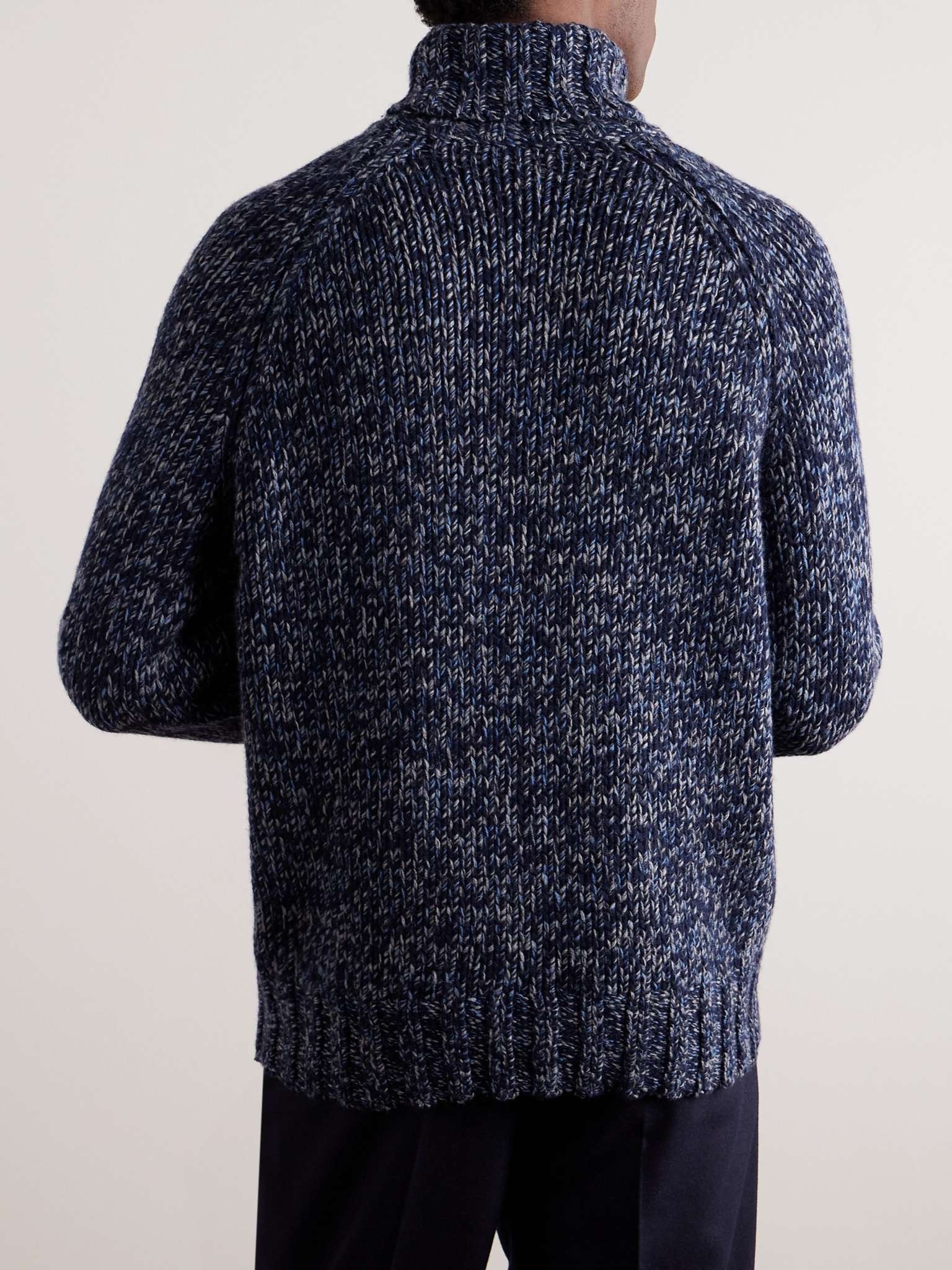 Virgin Wool, Cashmere and Silk-Blend Rollneck Sweater - 4