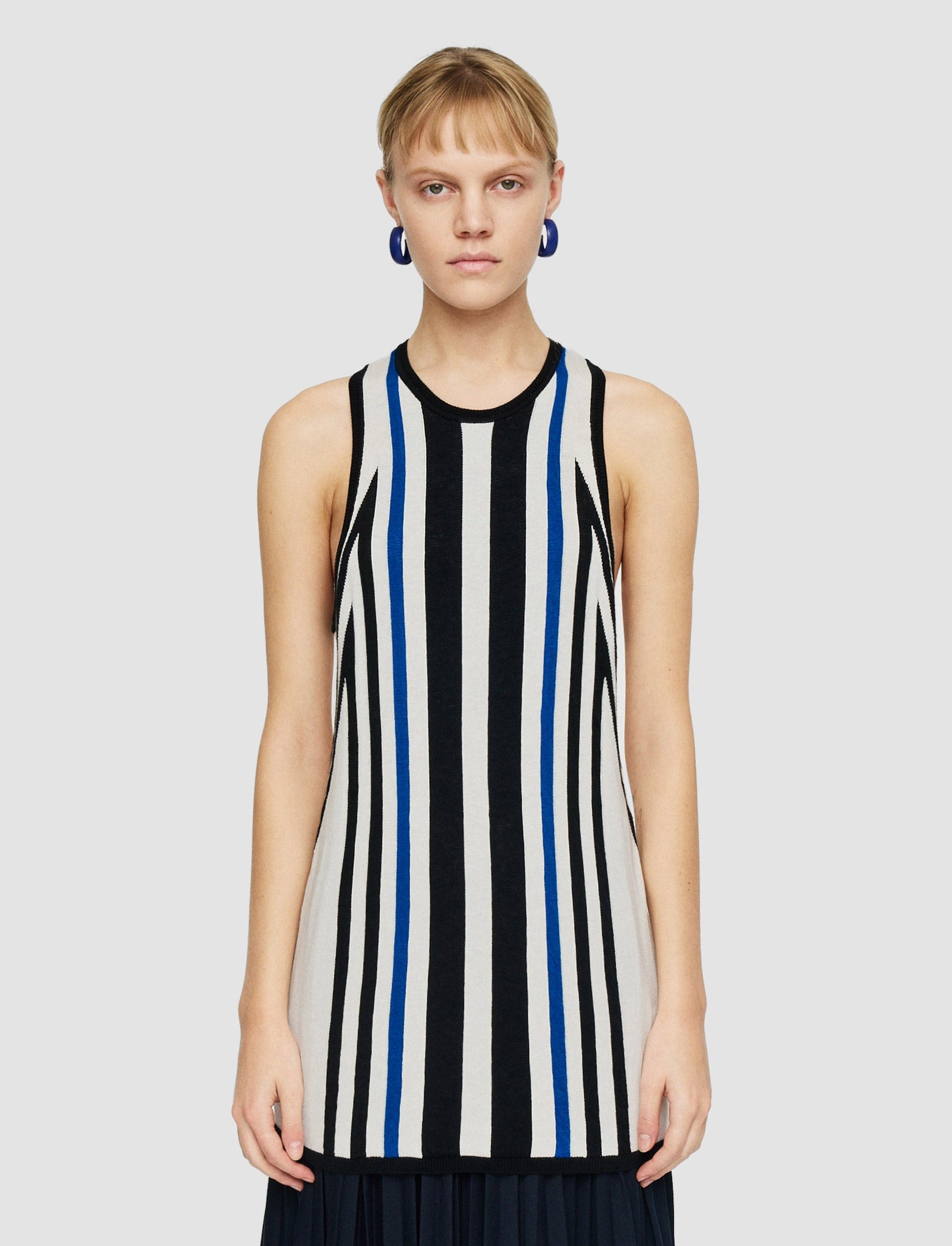 Cretto Jacquard Knitted Tank Top - 3