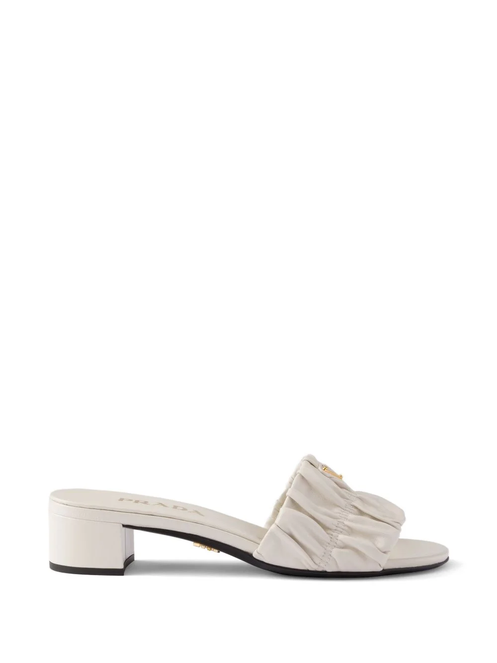 matelassé nappa leather slides - 1