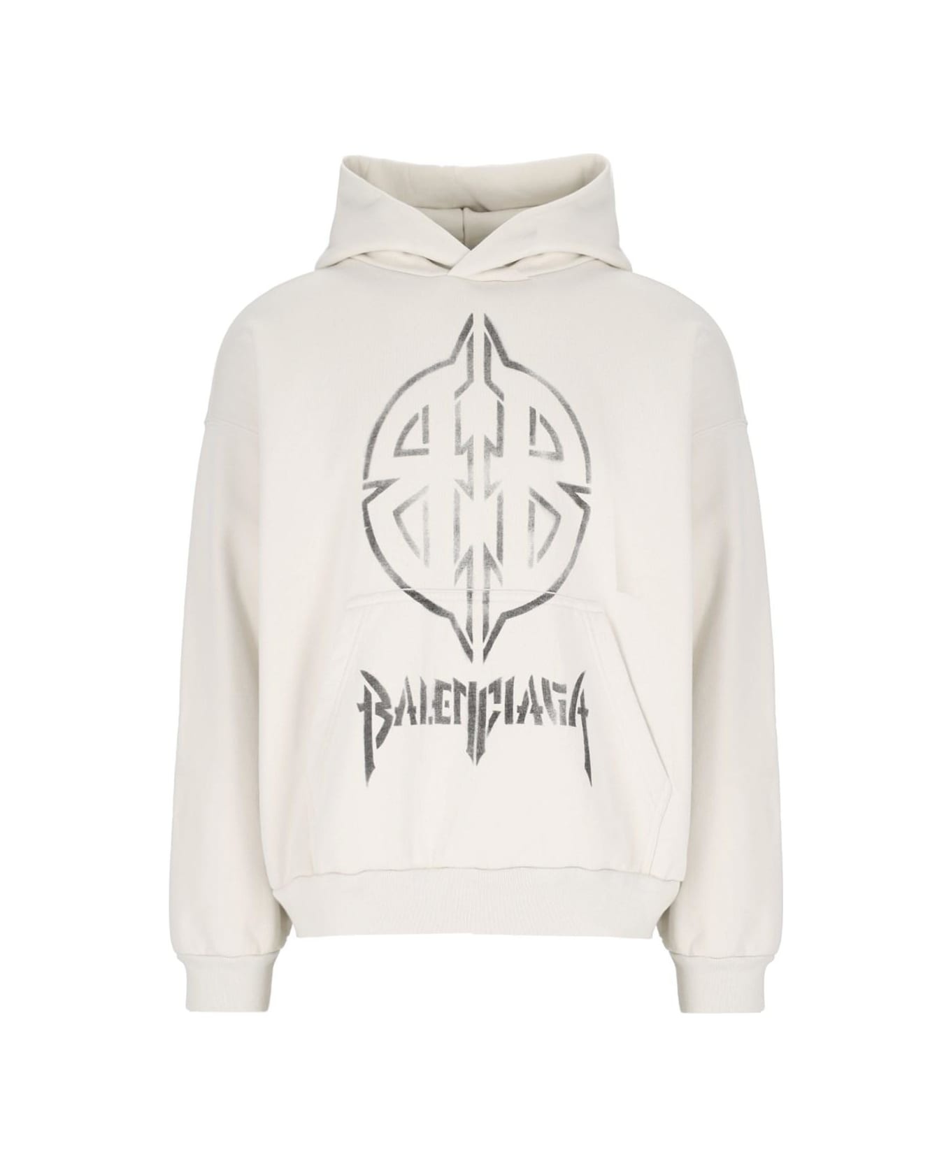 'metal Bb Stencil' Logo Hoodie - 1