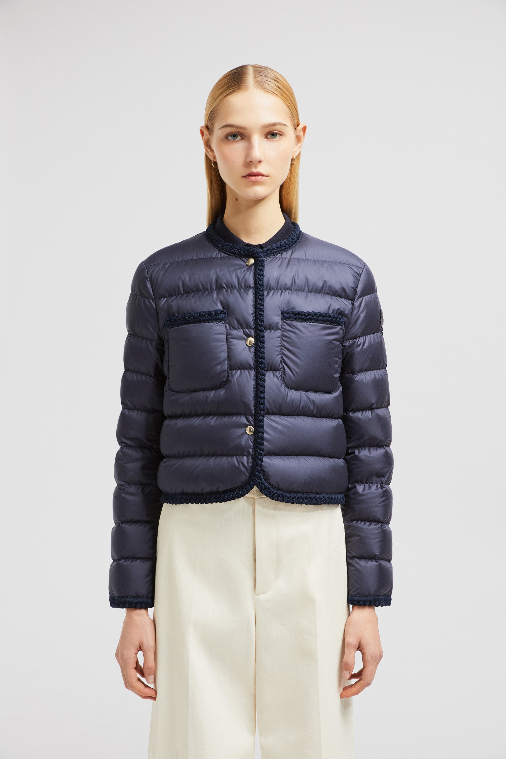 Gencay Braided Trim Short Down Jacket - 3