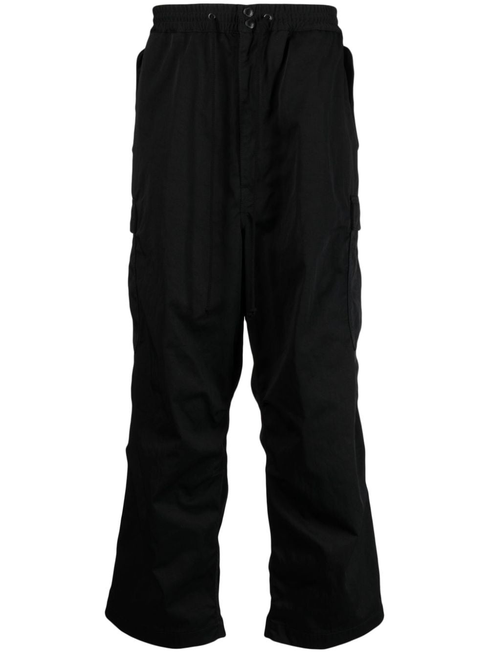 elasticated-waistband drawstring track pants - 1