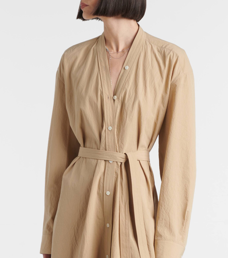 Belted cotton shirt dress 5