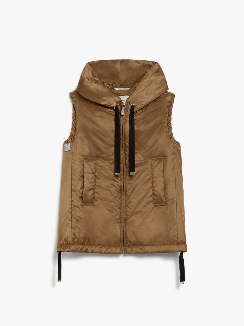 GREENGO Water-repellent canvas hooded gilet 1