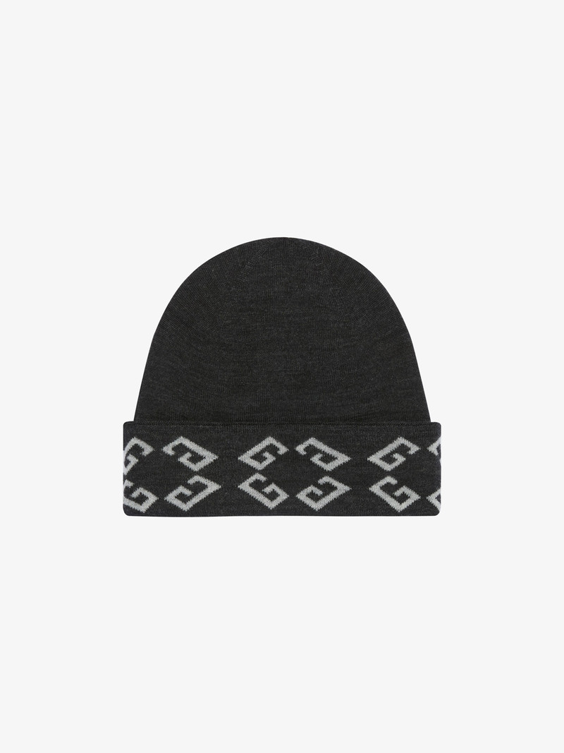 GIVENCHY MONOGRAM 72 DOUBLE SIDED BEANIE IN WOOL 1