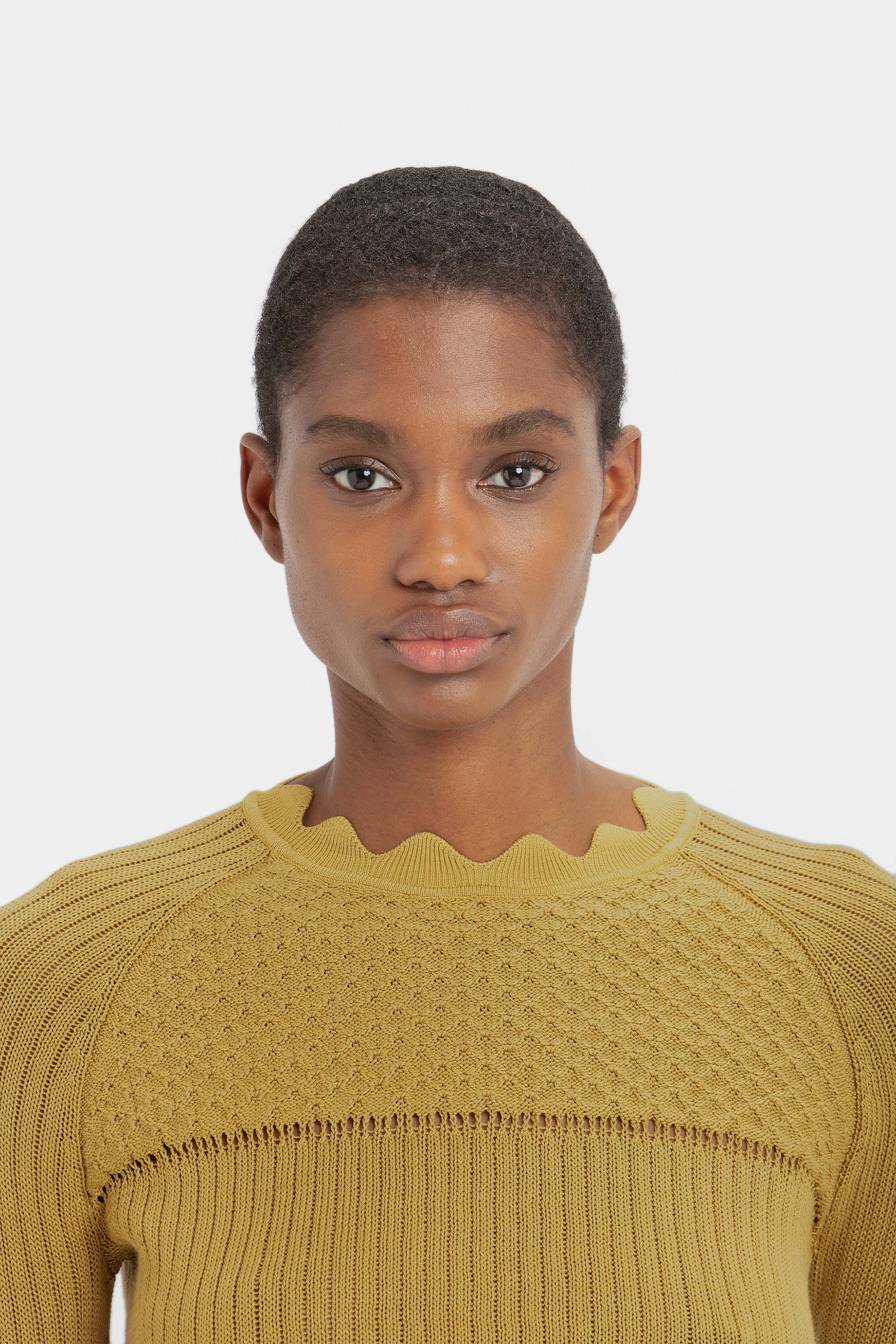 Long Sleeve Jumper In Olive - 6