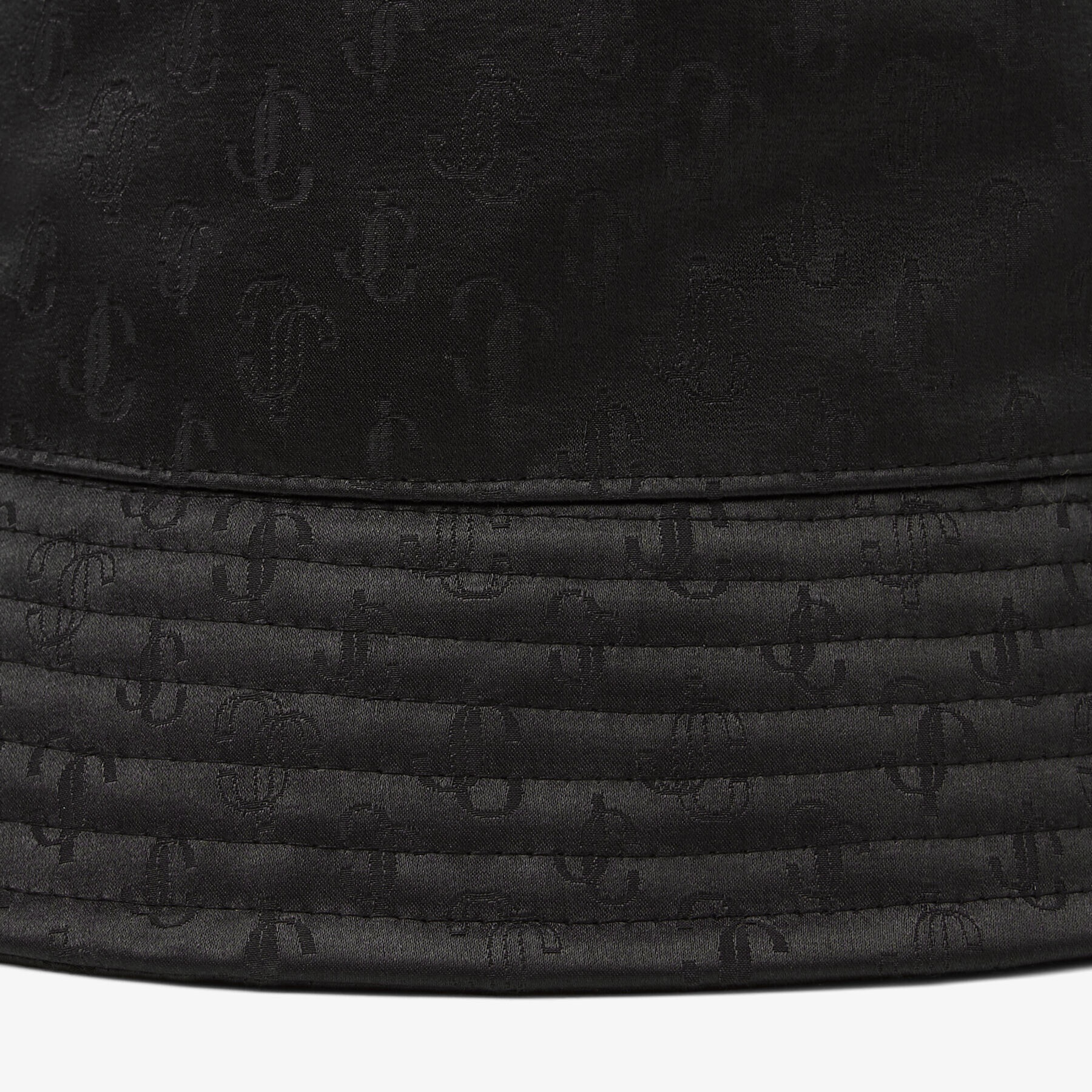 Renata
Black Cotton and Silk JC Monogram-Jacquard Bucket Hat - 4
