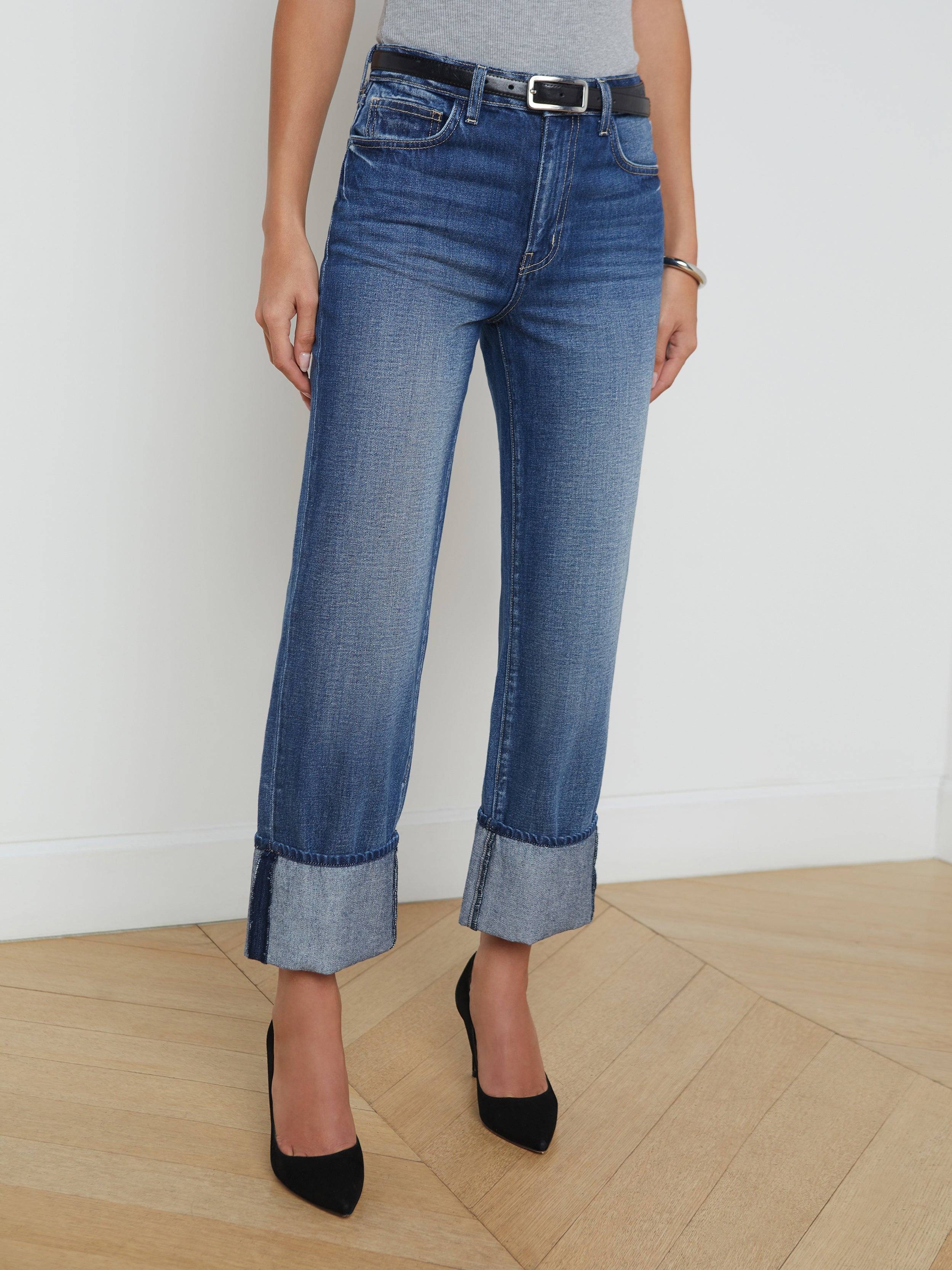 Leighton Cuffed Stovepipe Jean - 4