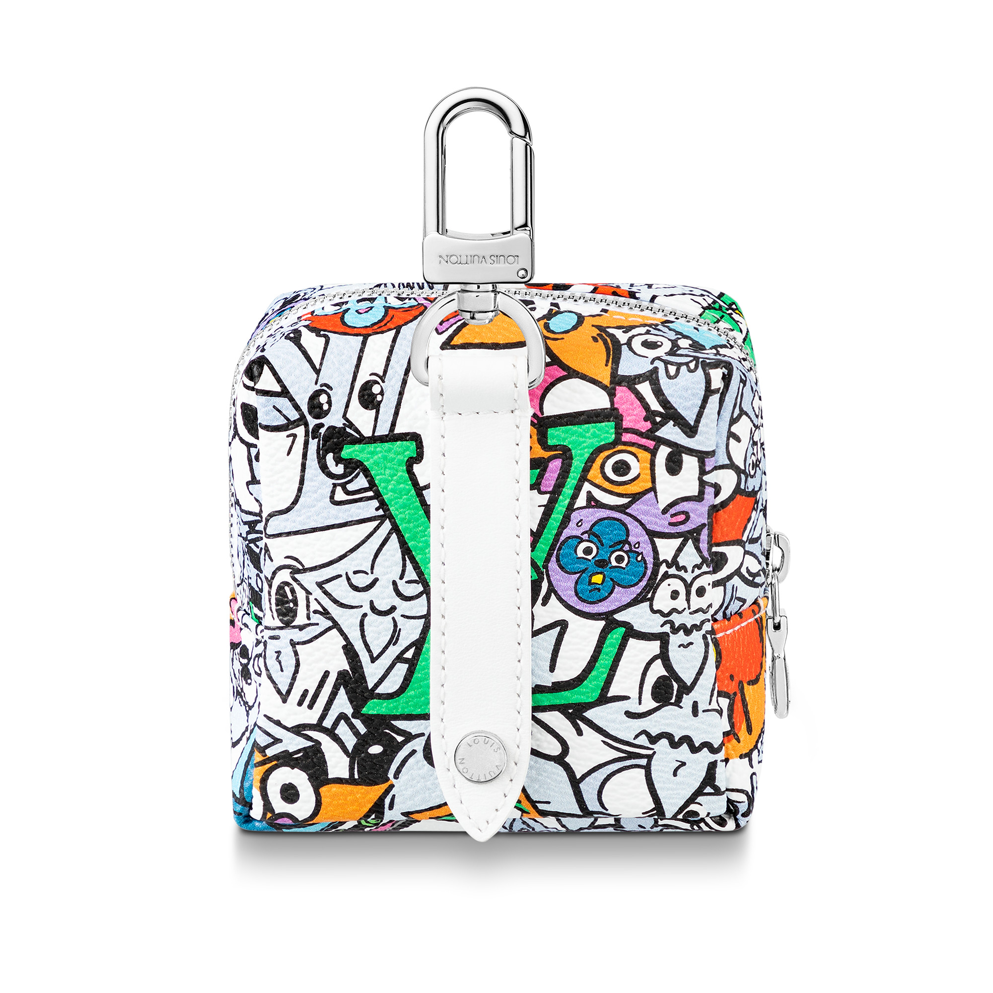 Squared Pouch Key Holder And Bag Charm - 4