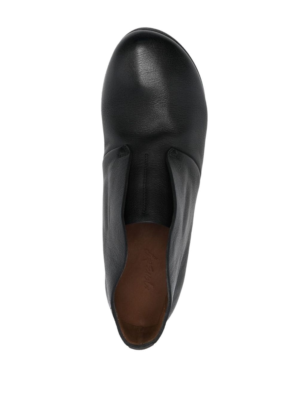 tonal-design leather loafers - 4