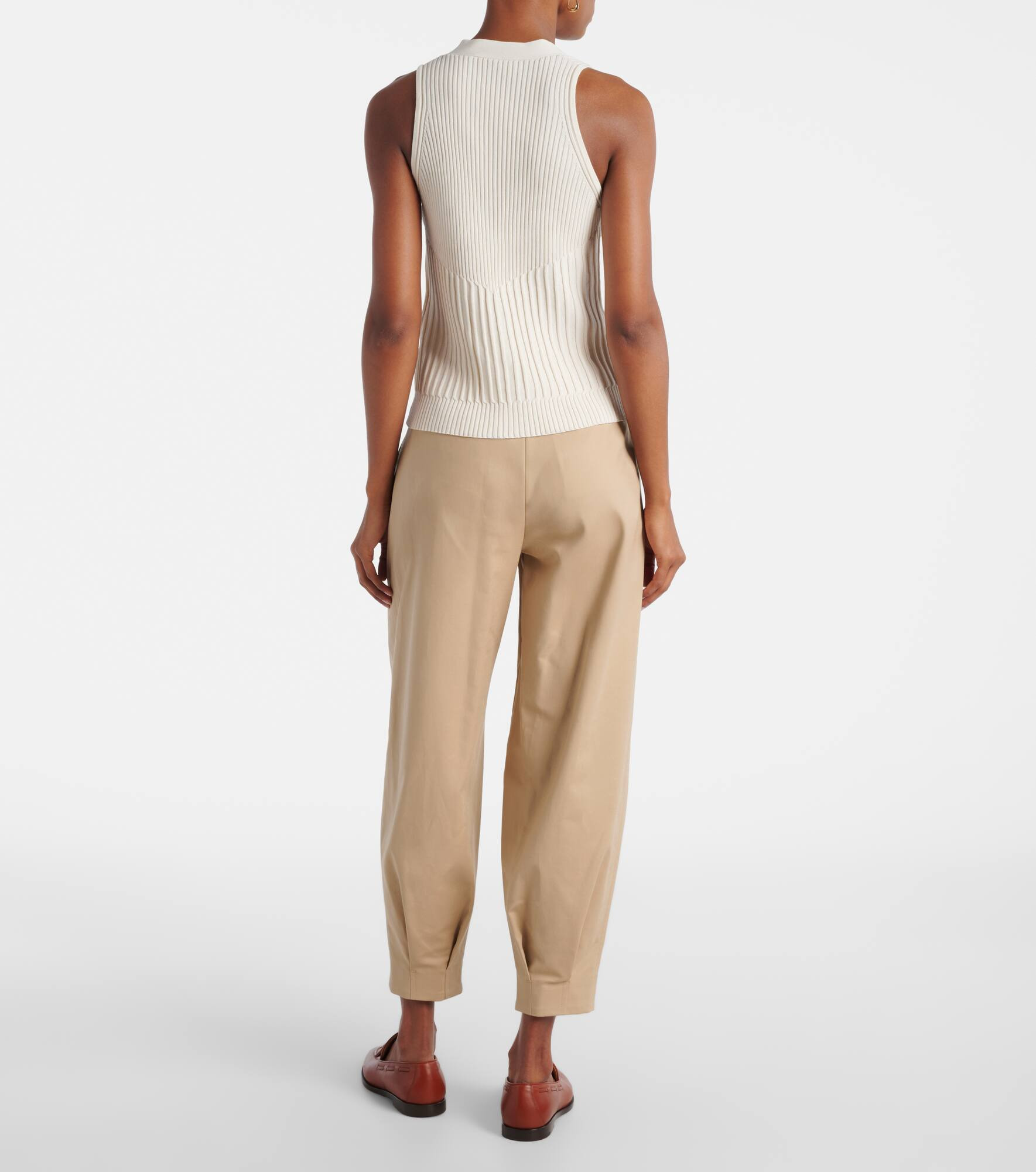 Bimba ribbed-knit cotton-blend vest - 3