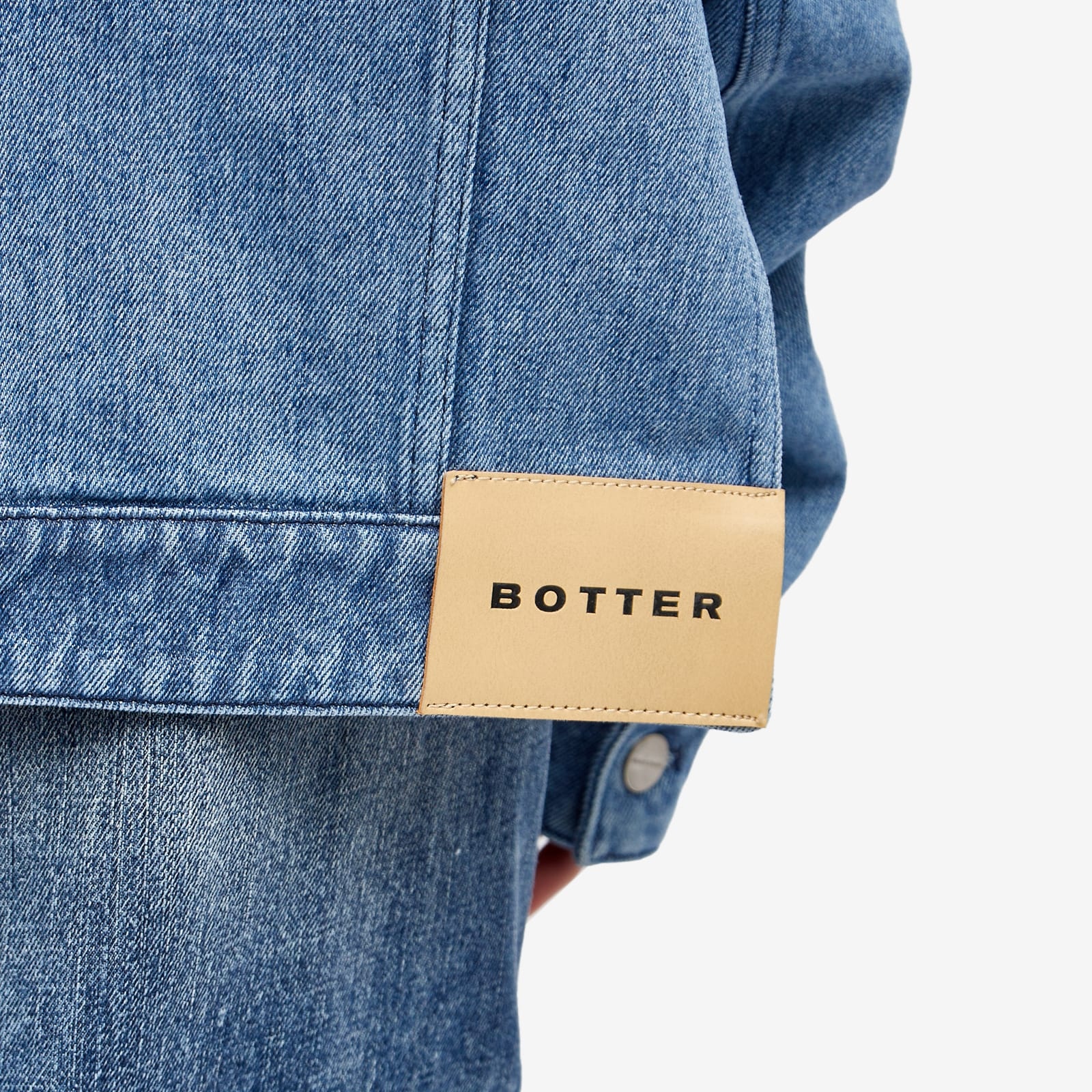 新品 botter upside down denim jacket 再構築44 Upside Down Denim Jacket in Botter Blue Gradient – SVRN