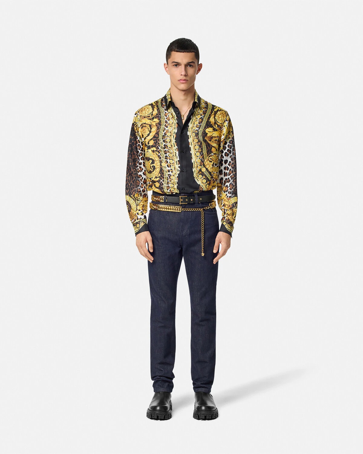 Wild Barocco Illusion Silk Shirt - 2