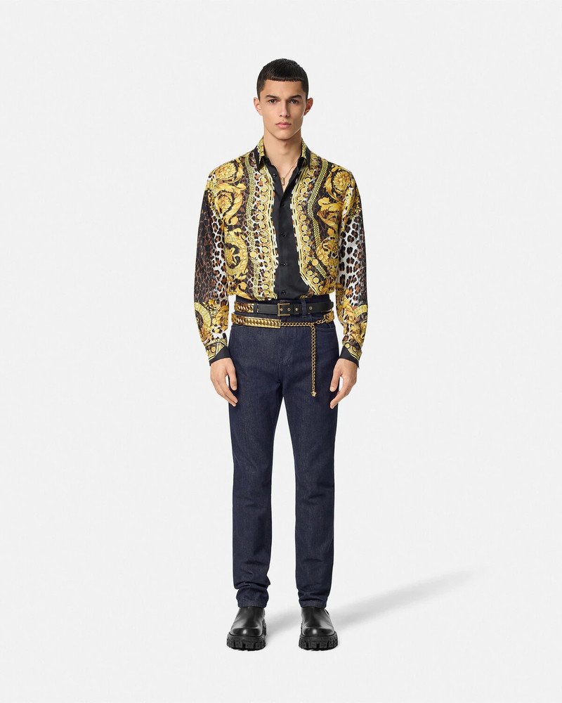 VERSACE Wild Barocco Illusion Silk Shirt outlook