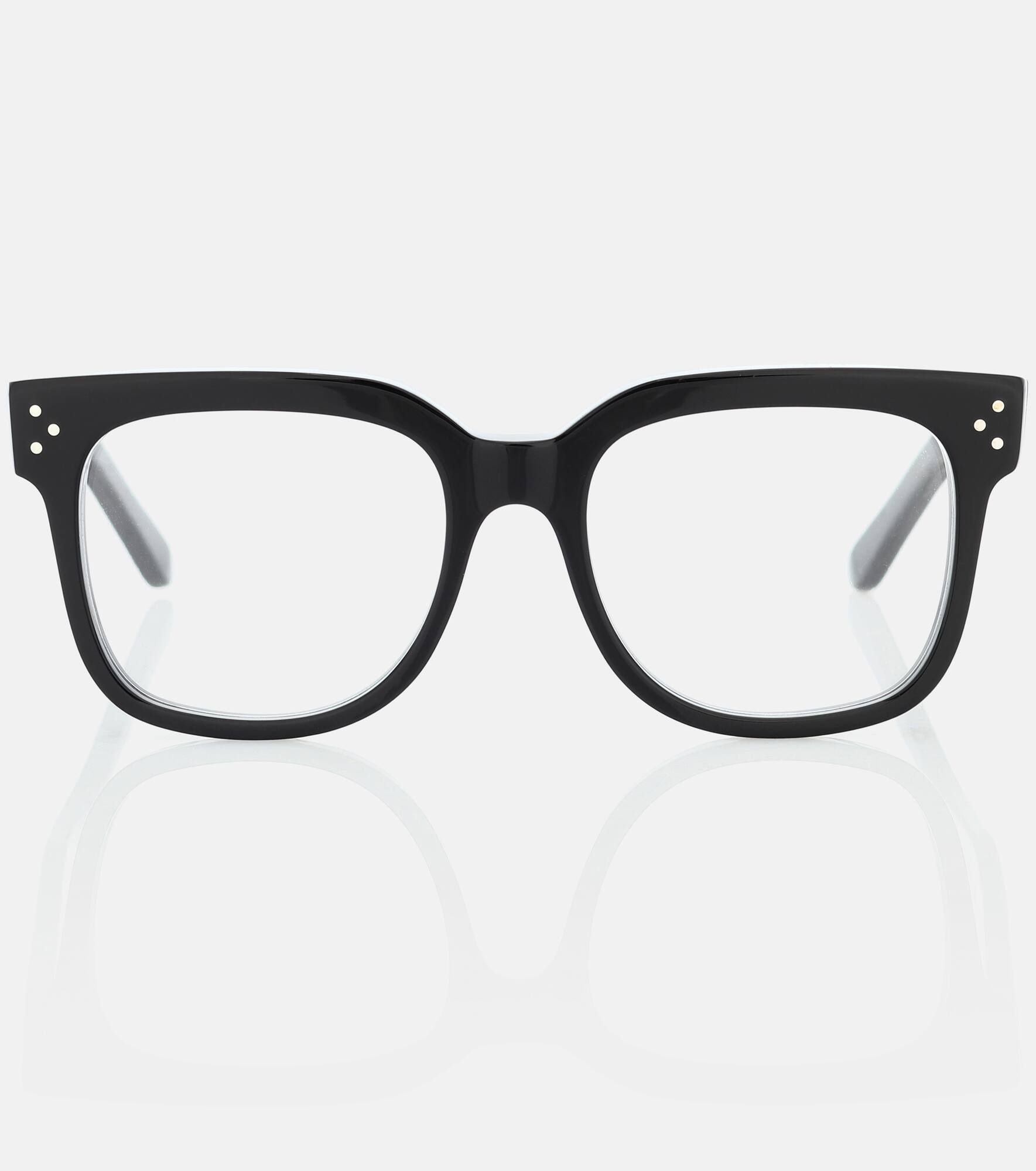 Square acetate glasses - 1